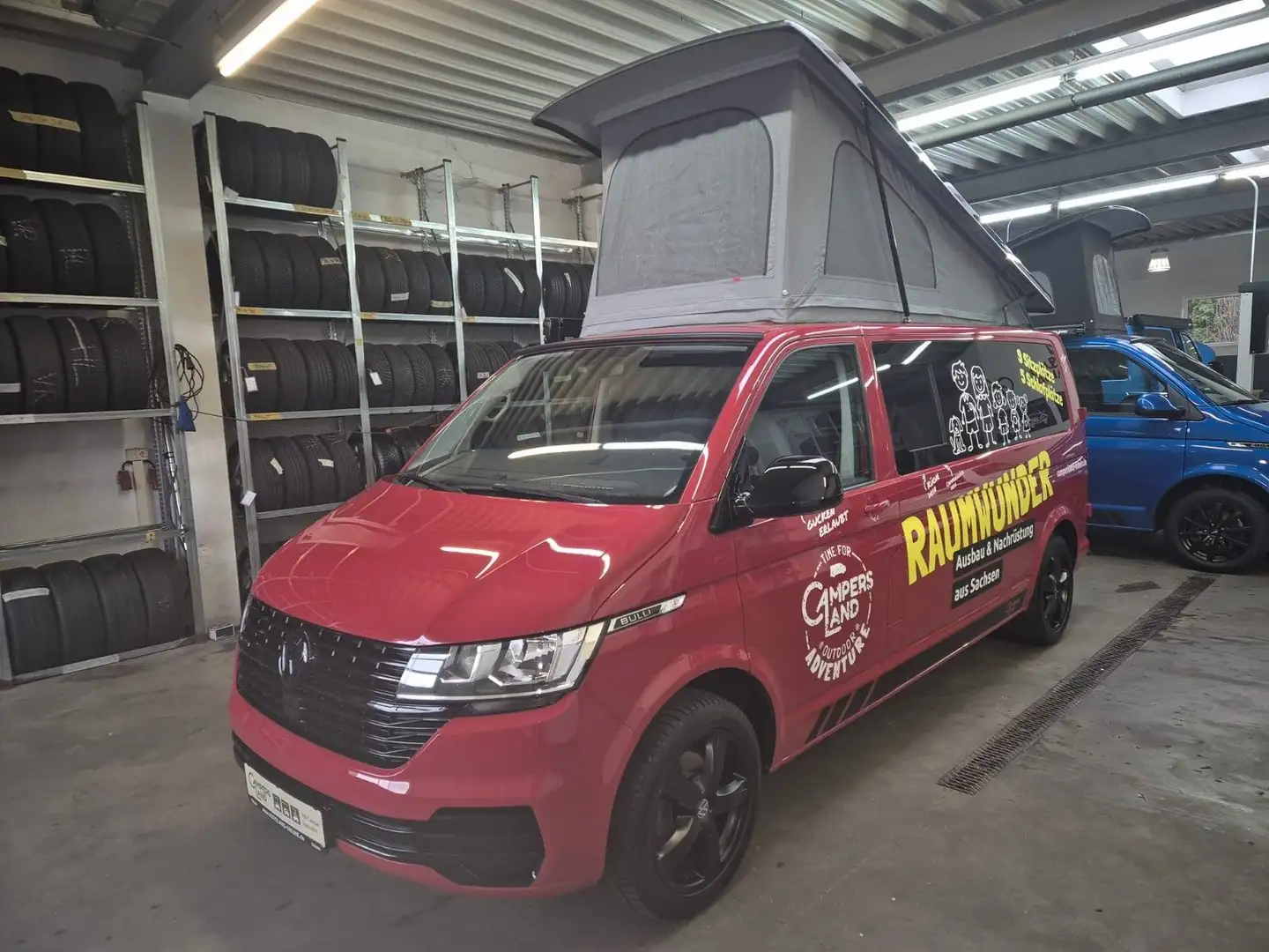 Volkswagen T6 California T6.1 LR Lang 4Mot. DSG 9-Sitze/5xSchlafplätze Rouge - 1