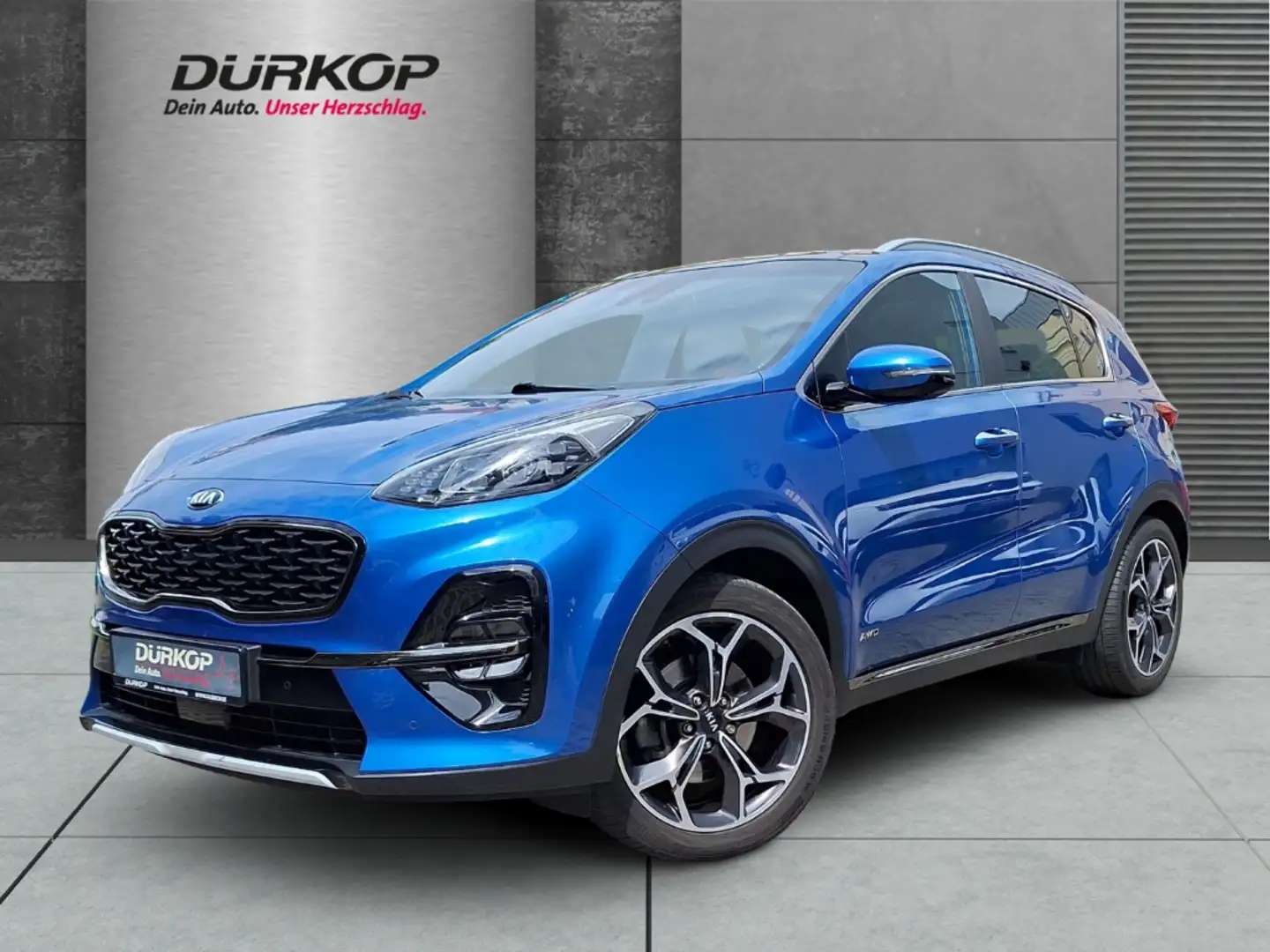Kia Sportage GT-Line 4WD CRDi Mild Hybrid Panodach Blau - 1