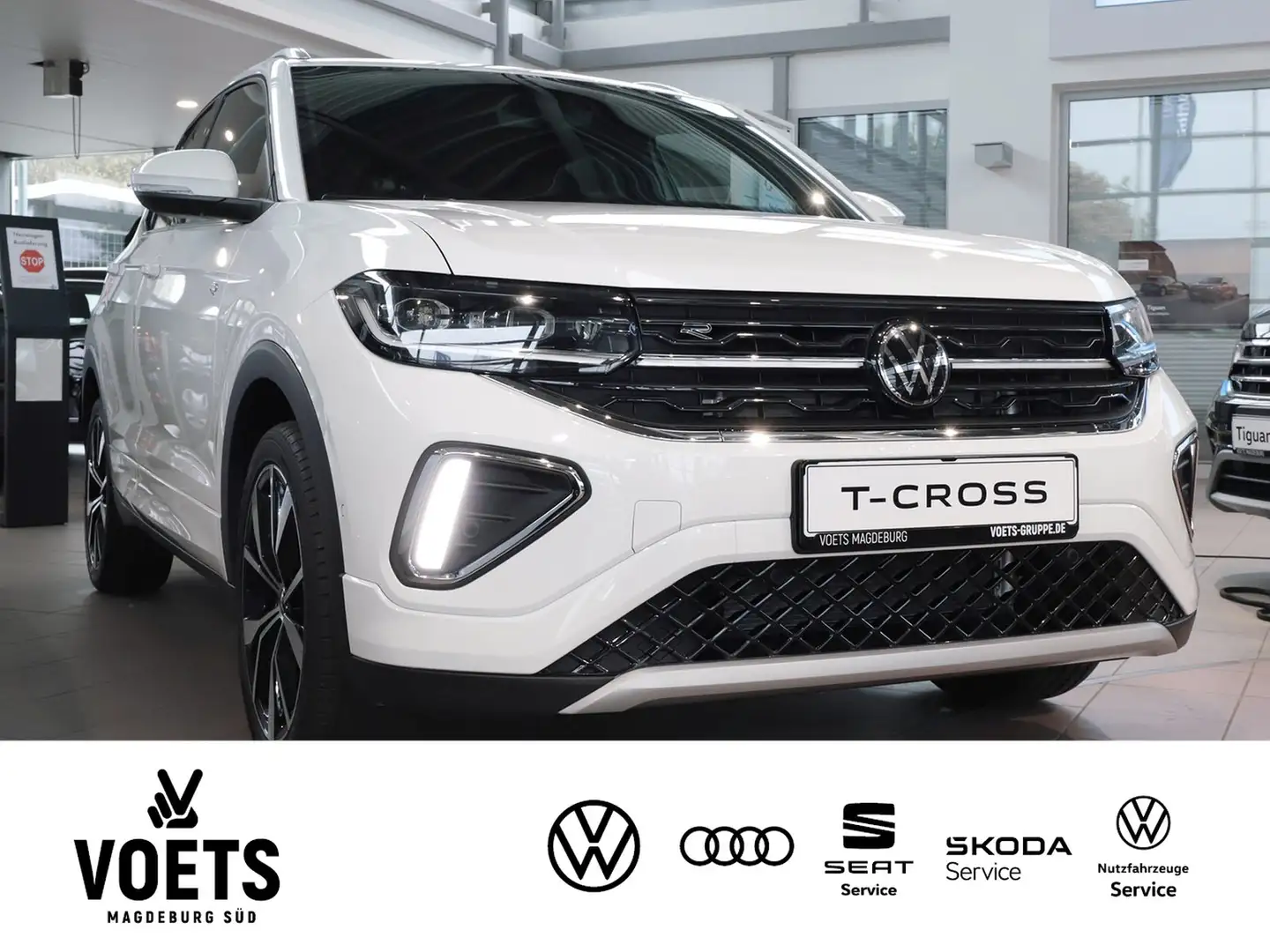 Volkswagen T-Cross R-Line 1.0 l TSI OPF 85 kW (116 KAMERA+NAVI+LED... Weiß - 2