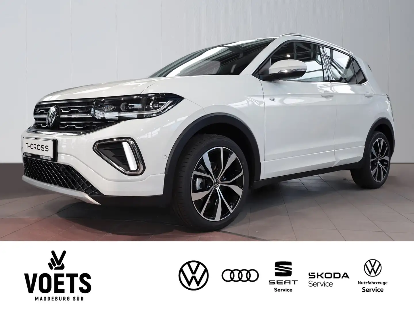 Volkswagen T-Cross R-Line 1.0 l TSI OPF 85 kW (116 KAMERA+NAVI+LED... Weiß - 1