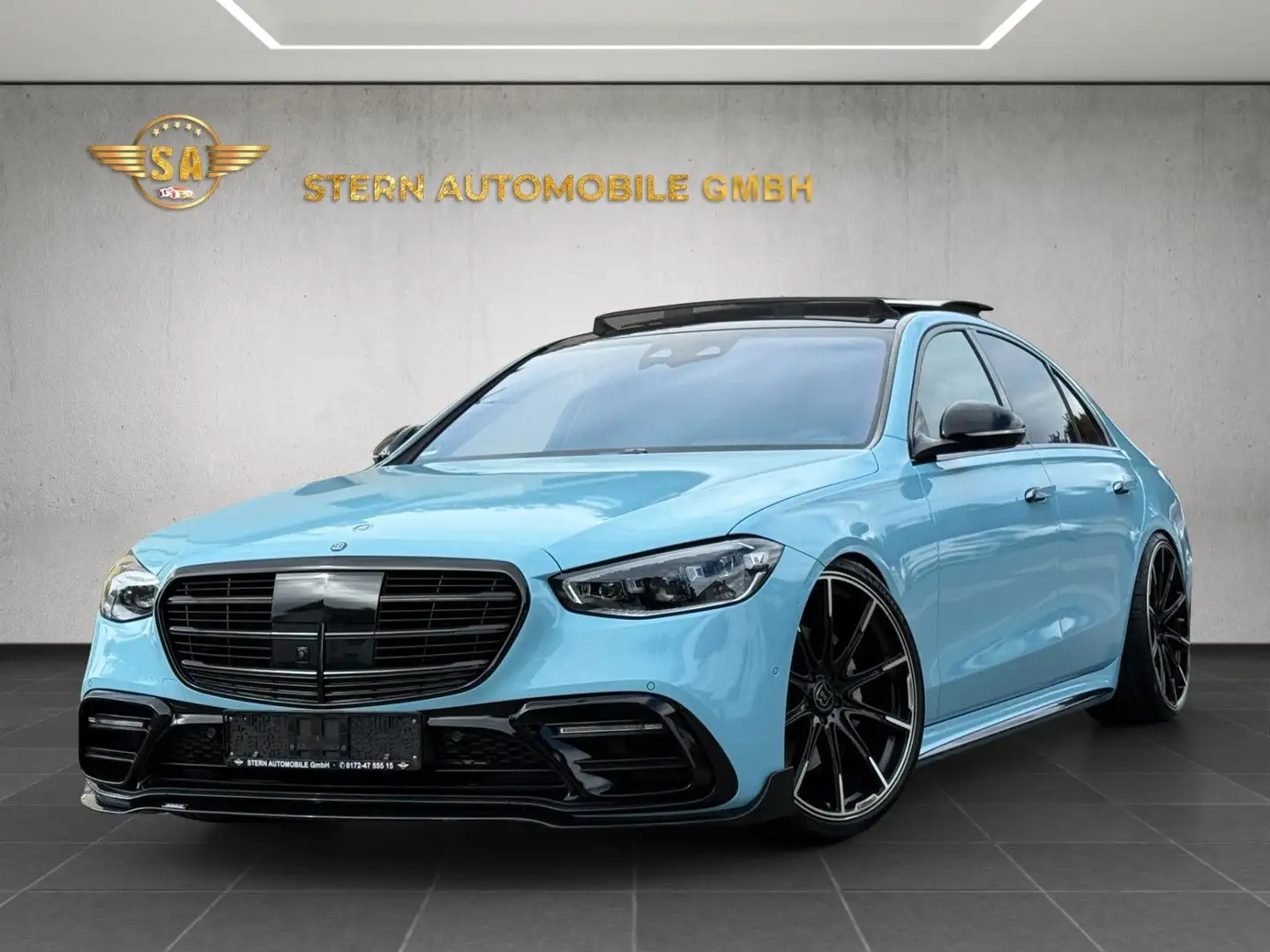 Mercedes-Benz S 350 d 4Matic 22"Brabus Fond-TV/Burm.4D/Massage Schwarz - 1