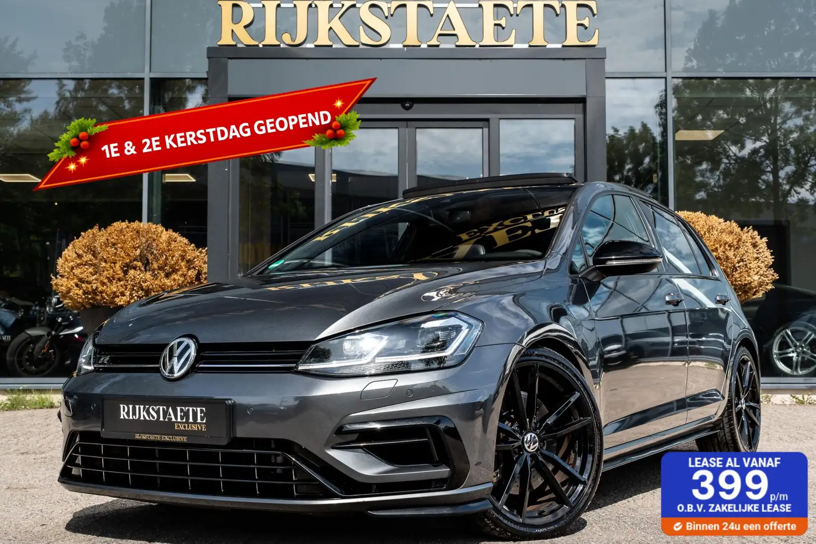Volkswagen Golf R 2.0 TSI 4Motion|PANO|STERRENHEMEL|19'' Gris - 1