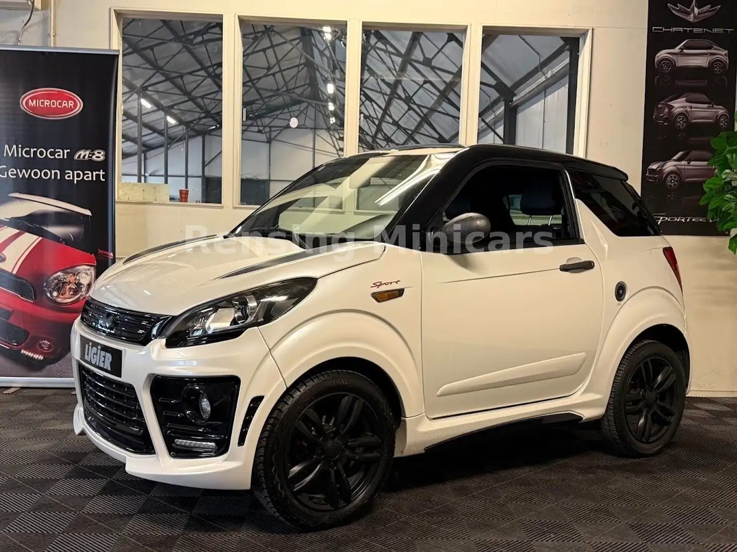Ligier JS 50 SPORT DCI JS50 Mopedauto Microcar 45 KM Blanc - 1