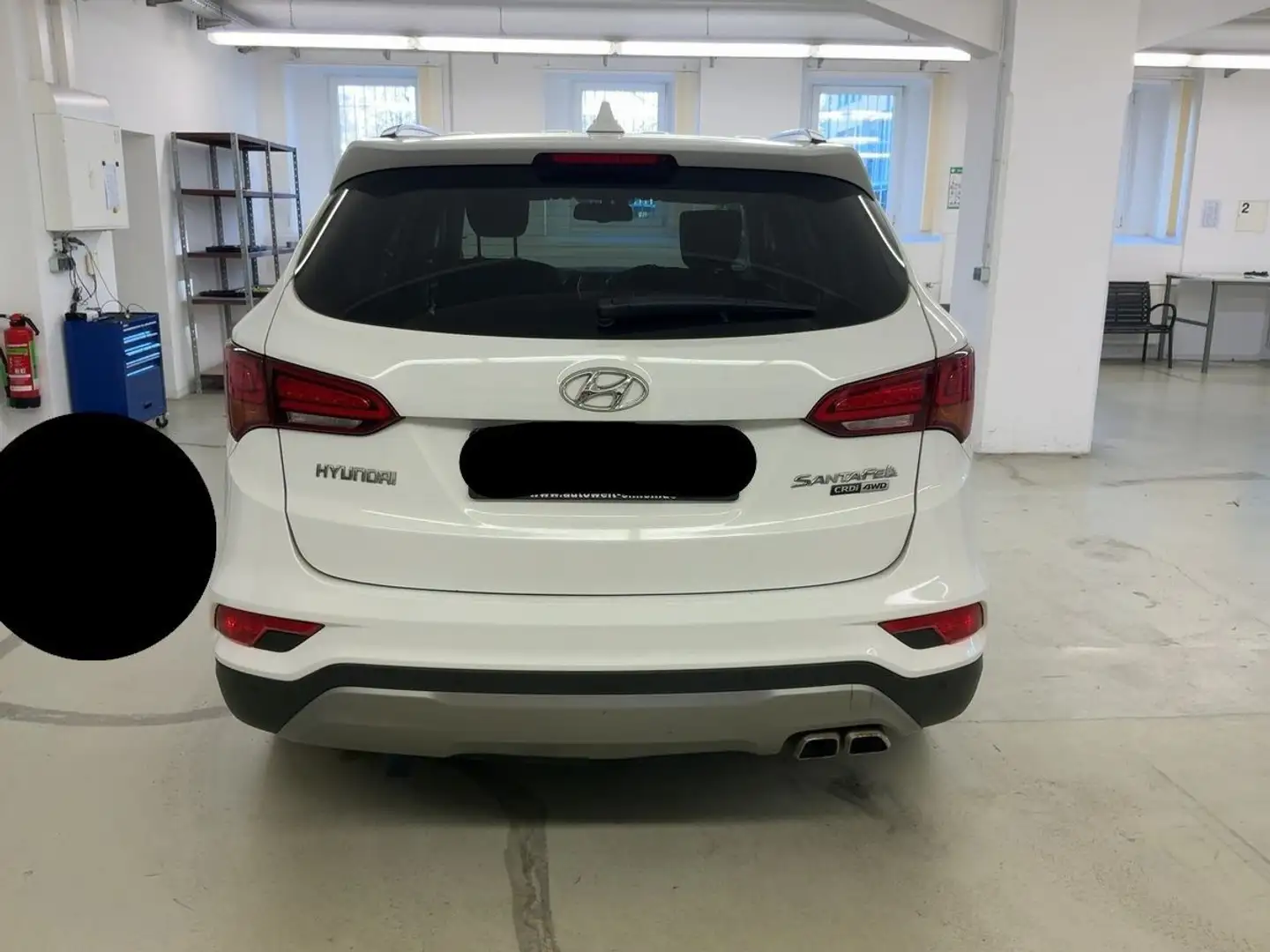 Hyundai SANTA FE blue Style 4WD Automatik|Navi|SHZ|Cam Weiß - 2