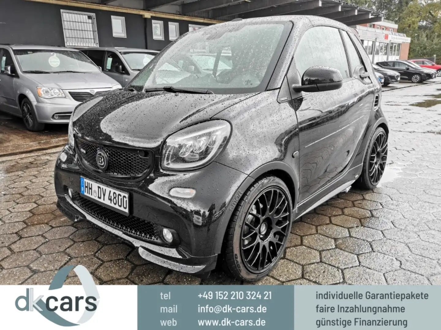 smart forTwo BRABUS Cabrio Sportauspuffanlage LED Noir - 1