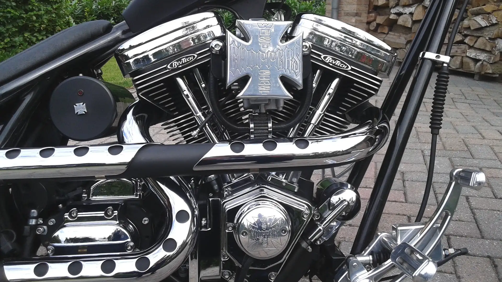 Harley-Davidson Custom Bike WestCoastChopper Noir - 2