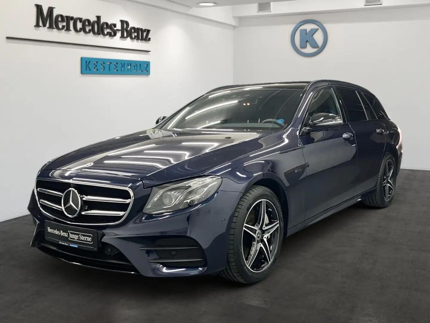 Mercedes-Benz E 300 de T-Modell AMG+NIGHT+COMAND+DISTRO+PANO Blau - 2