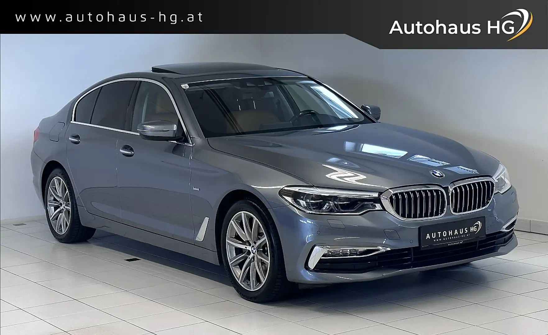 BMW 520 d Luxury Line*SCHIEBEDACH*LED*MEMORY*KEYLESS* Grau - 1