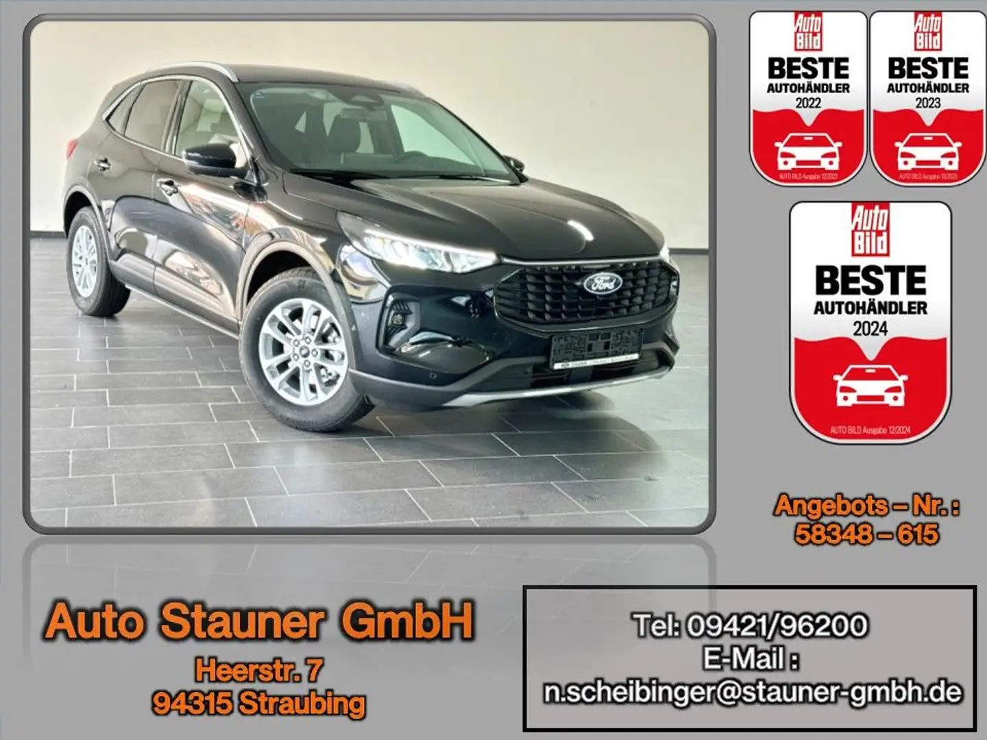 Ford Kuga 1.5 EcoBoost Titanium*360°*KAMERA*iACC*BLIS Noir - 1