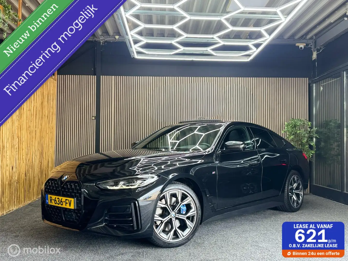 BMW 420 4-serie Gran Coupé 420i High Executive |Pano|360|L Zwart - 1