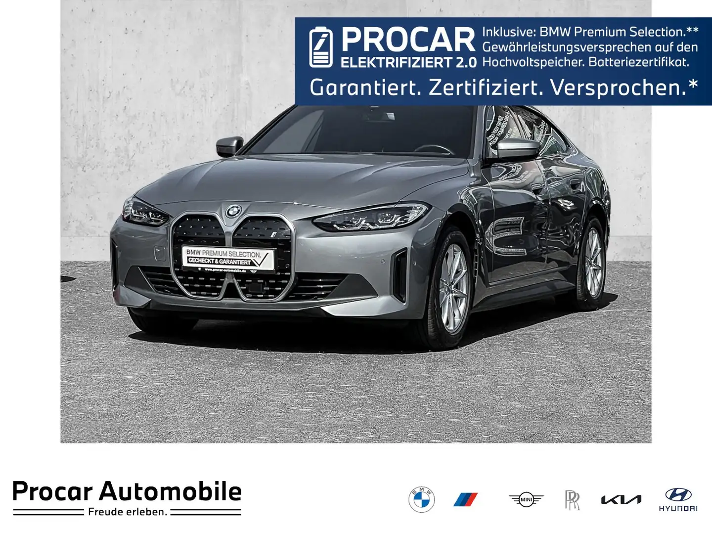 BMW i4 eDrive35 KAMERA+LED+SHZ+DAB+DRIVING-ASSTISTANT Gris - 1