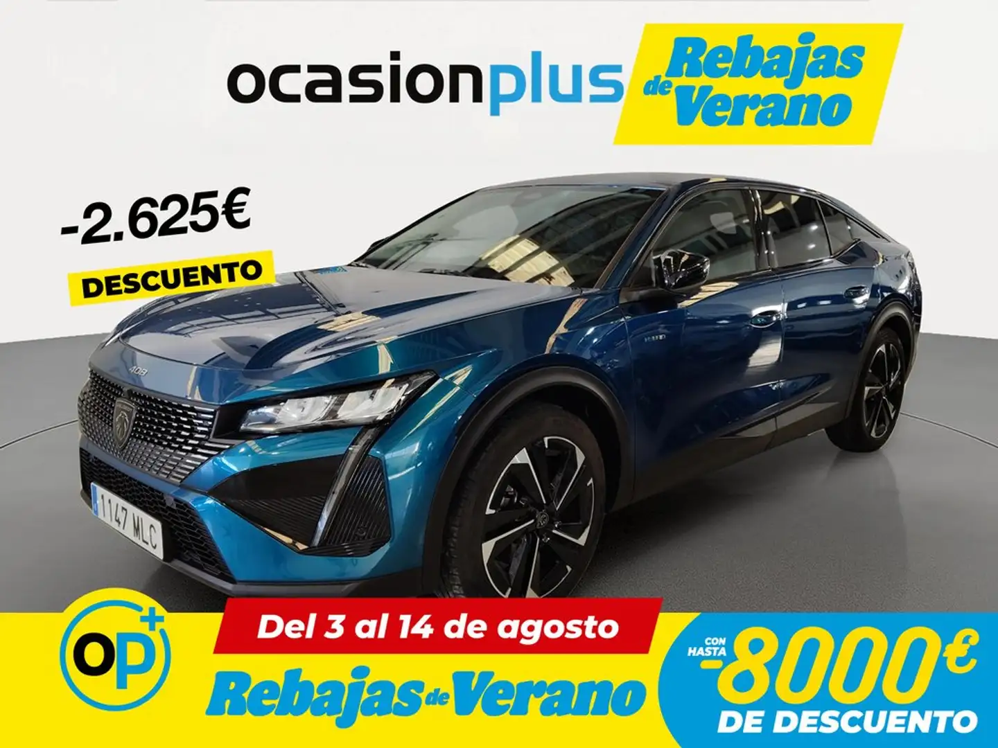 Peugeot 408 Hybrid 180 Allure Pack e-EAT8 Azul - 1