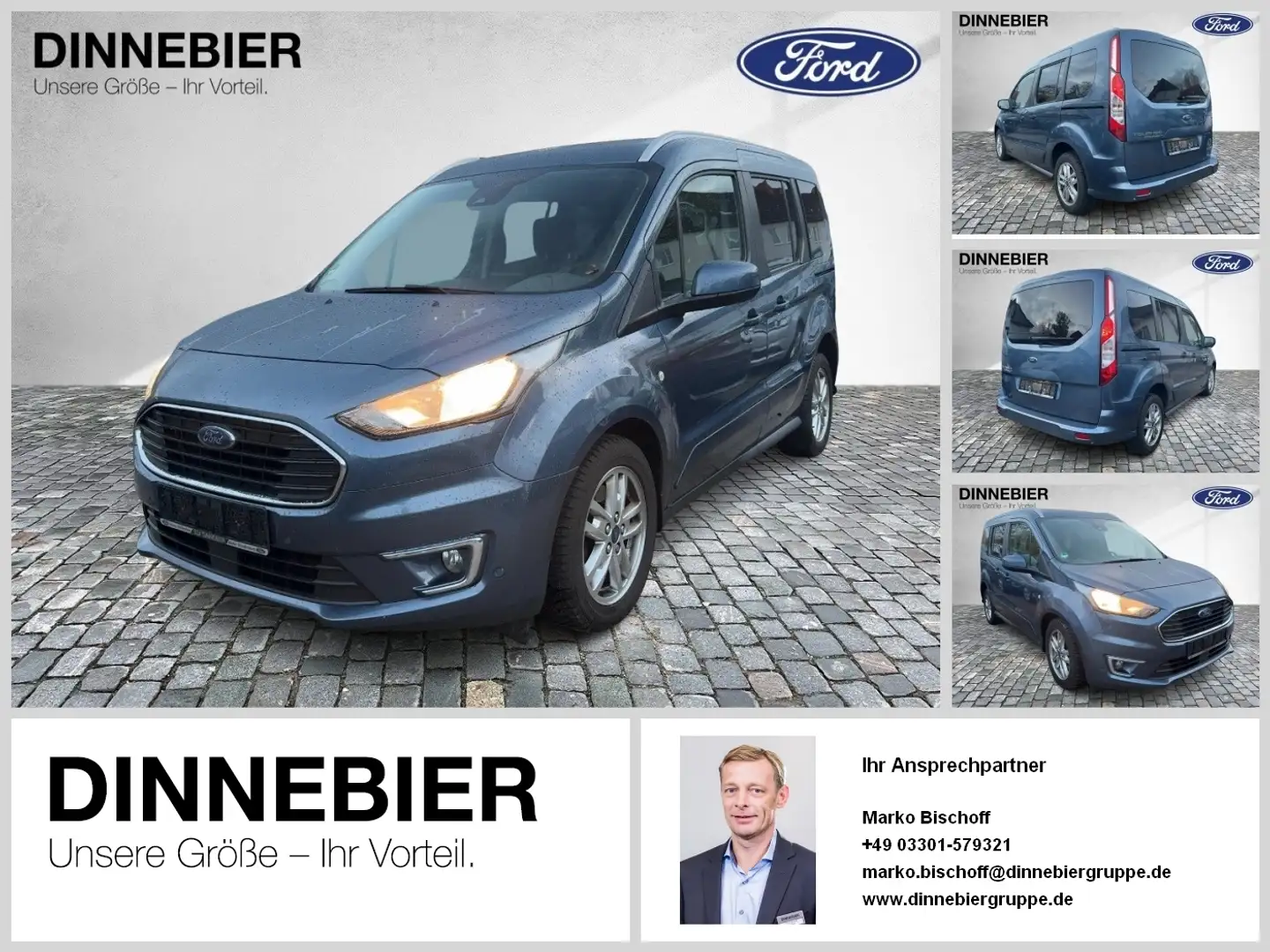 Ford Tourneo Connect TITANIUM L1 ACC SD Blau - 1