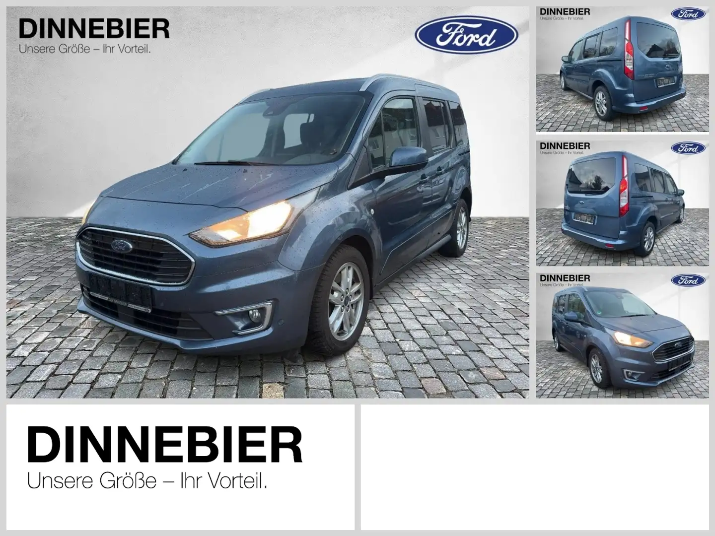 Ford Tourneo Connect TITANIUM L1 ACC SD Bleu - 1