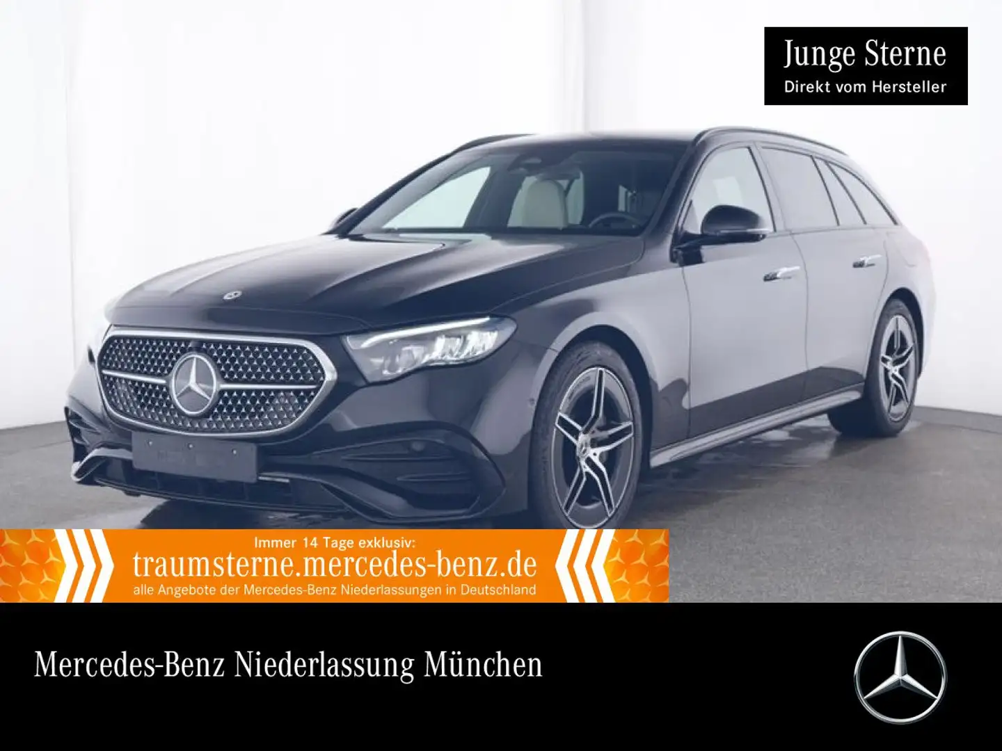 Mercedes-Benz E 300 e T Hybrid AMG 360° Distr. LED AHK Night PTS Schwarz - 1