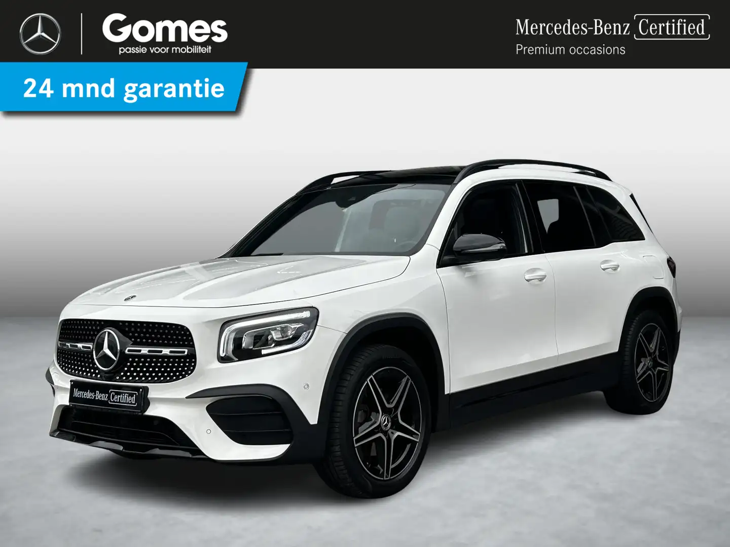 Mercedes-Benz GLB 200 AMG Line | Trekhaak | Panoramadak | Stoelverwarmin Wit - 1