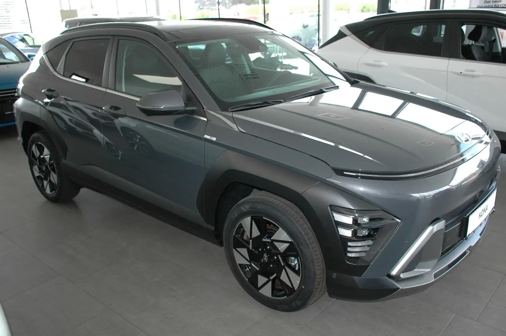 Hyundai KONA 1,0 T-GDi 2WD Prestige Line DCT +Panoramaglasdach Gris - 2