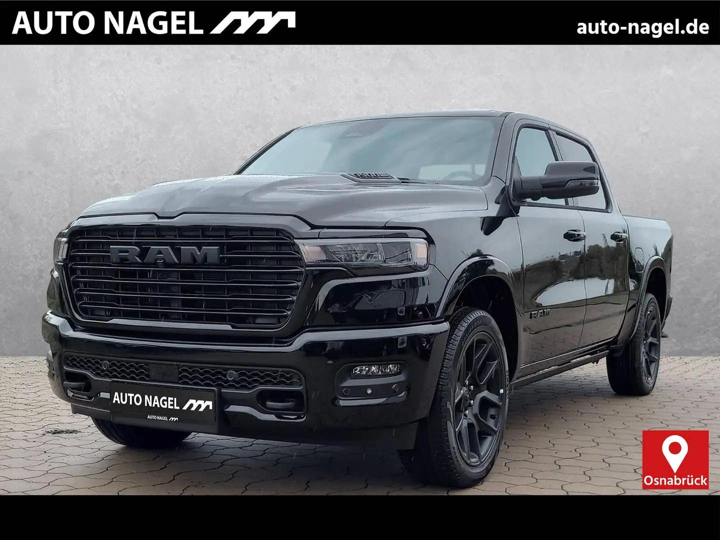 Dodge RAM 1500 Crew Cab Laramie Night MY25 Luftfed Auspuff Negru - 1