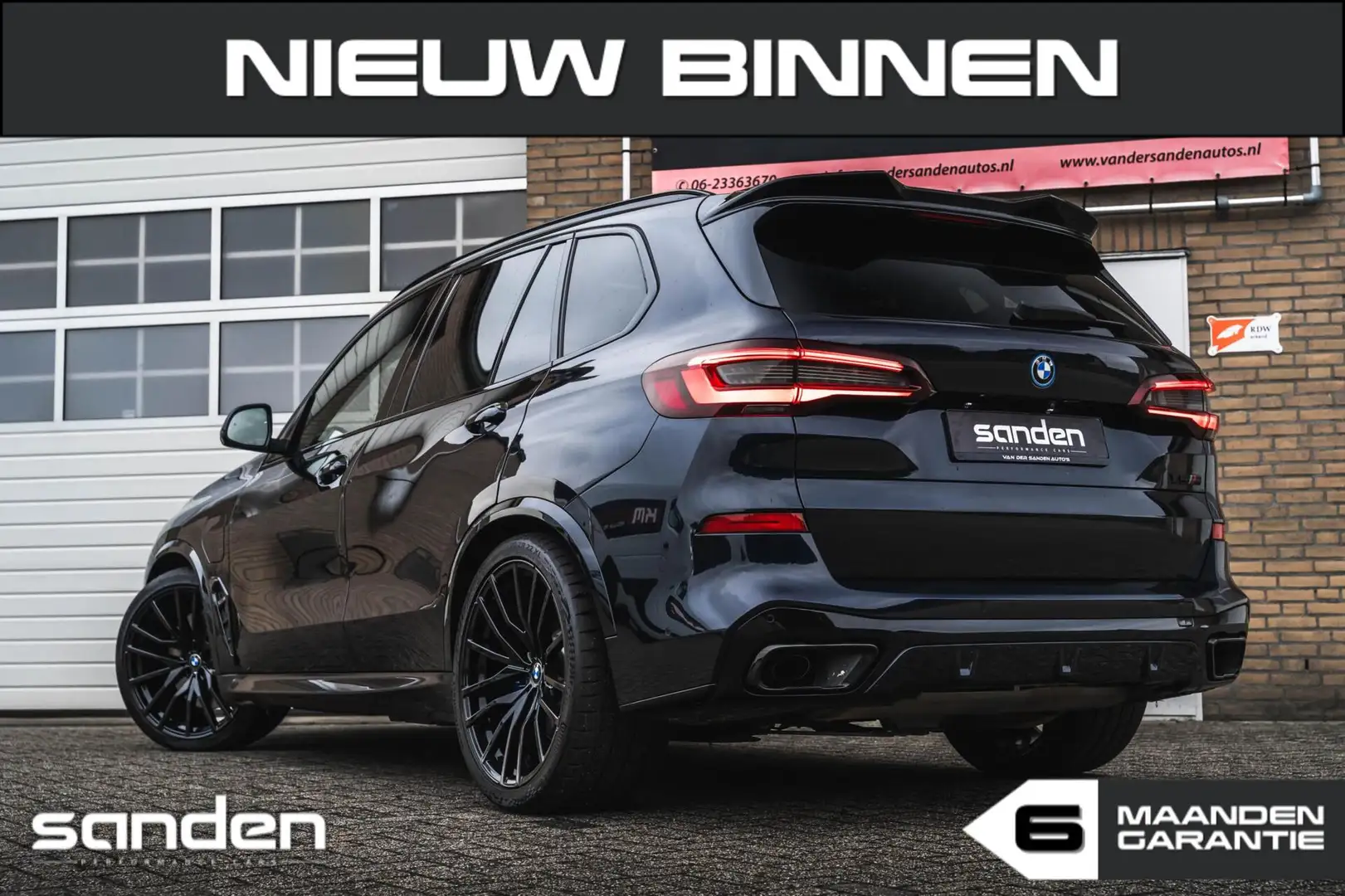 BMW X5 xDrive45e M-sport|M-Seats|Pano|360°|22''|Luchtver| Noir - 2
