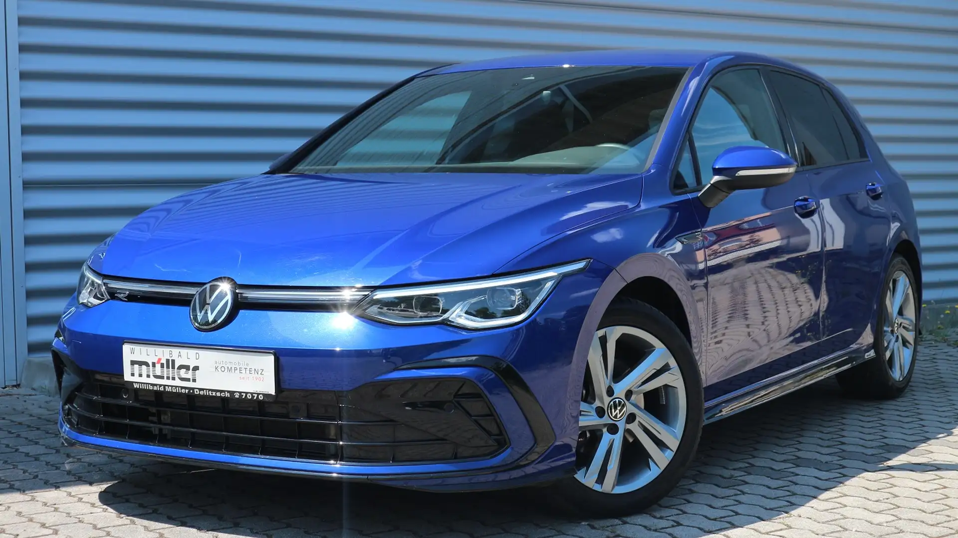 Volkswagen Golf R-Line Bleu - 1