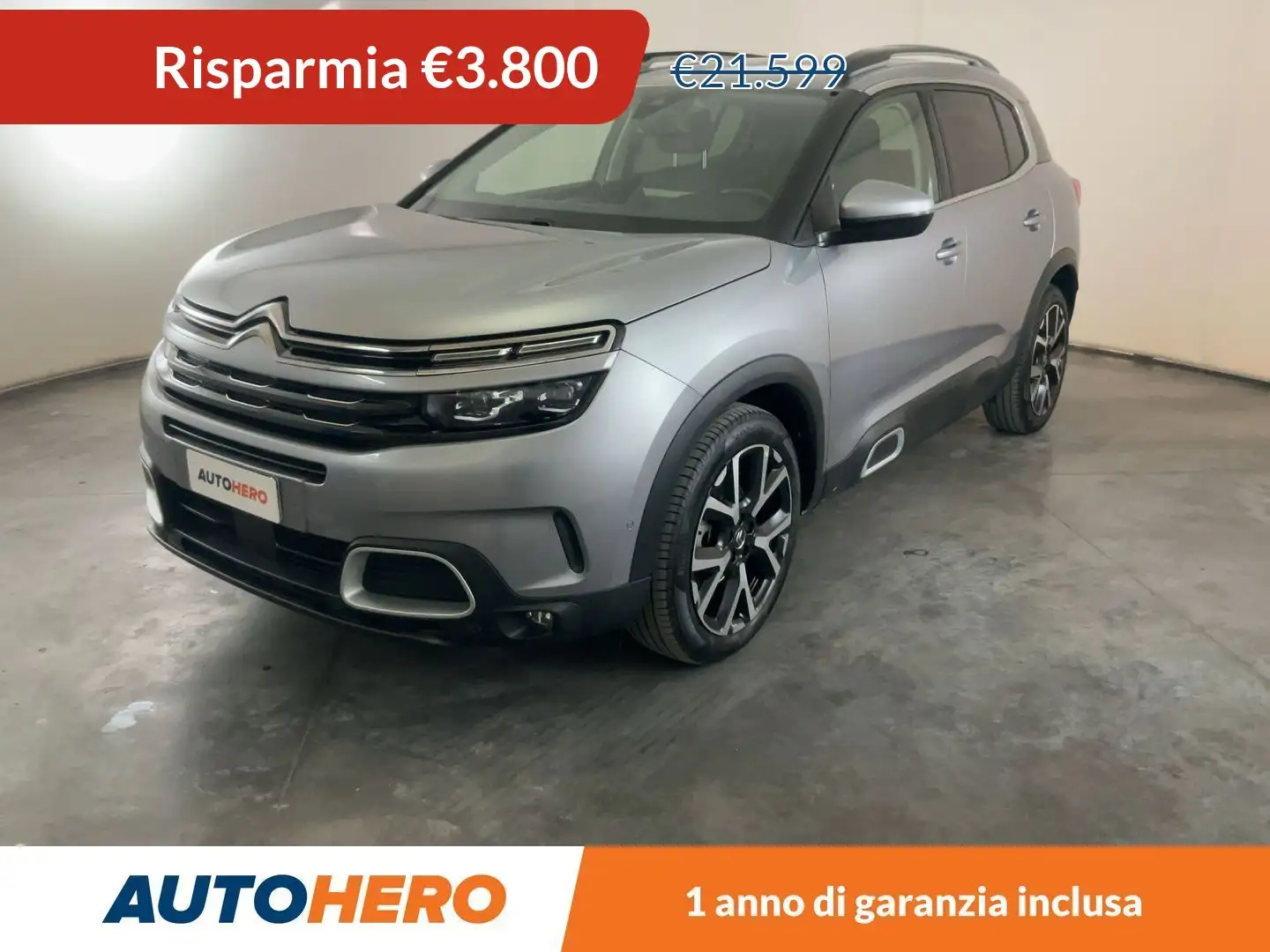 Citroen C5 Aircross 1.5 Blue-HDi Shine 130 CV Argento - 1