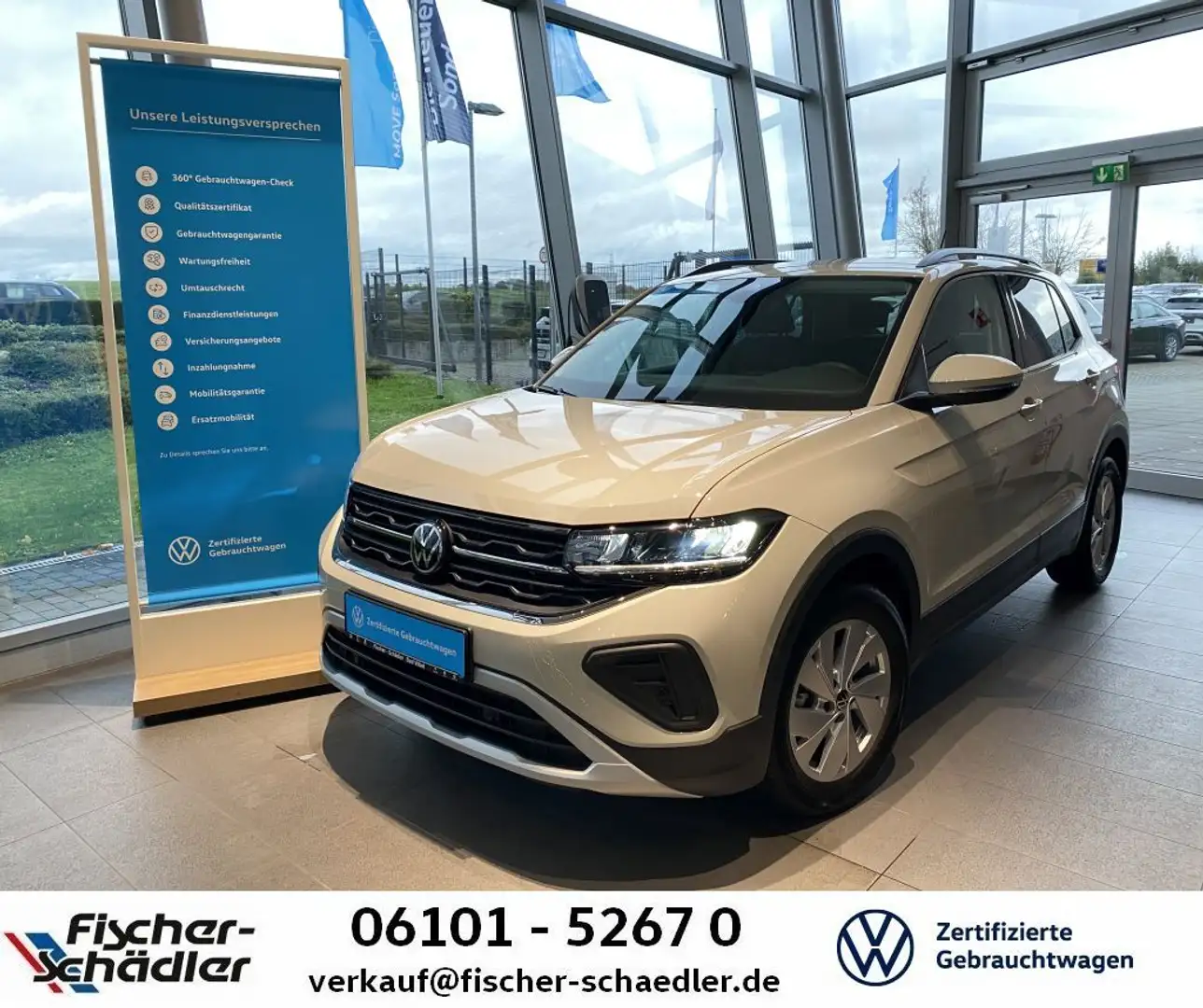 Volkswagen T-Cross Life 1.0TSI*AHK*LED*IQDrive*SitzHz.*"R2D Argent - 1