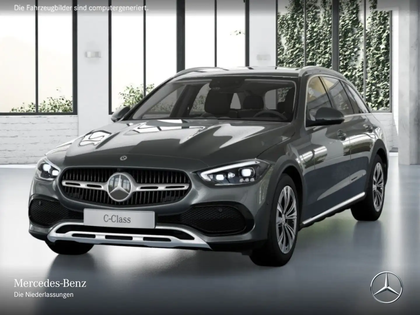 Mercedes-Benz C 220 d T 4M AVANTG+360+AHK+KEYLESS+9G Grau - 2