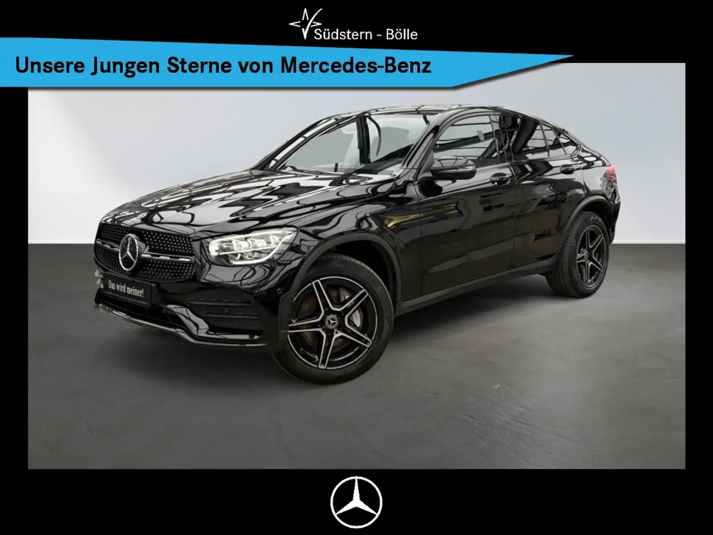 Mercedes-Benz GLC 300 e 4M Coupé AMG+NIGHT+GSD+DISTRO+MEMORY+ Noir - 1