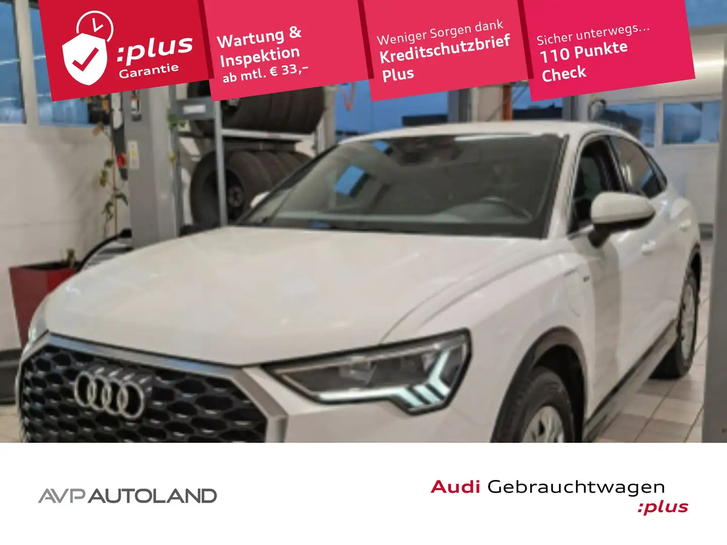 Audi Q3 Sportback 45 TFSI e S tronic S line Wit - 1