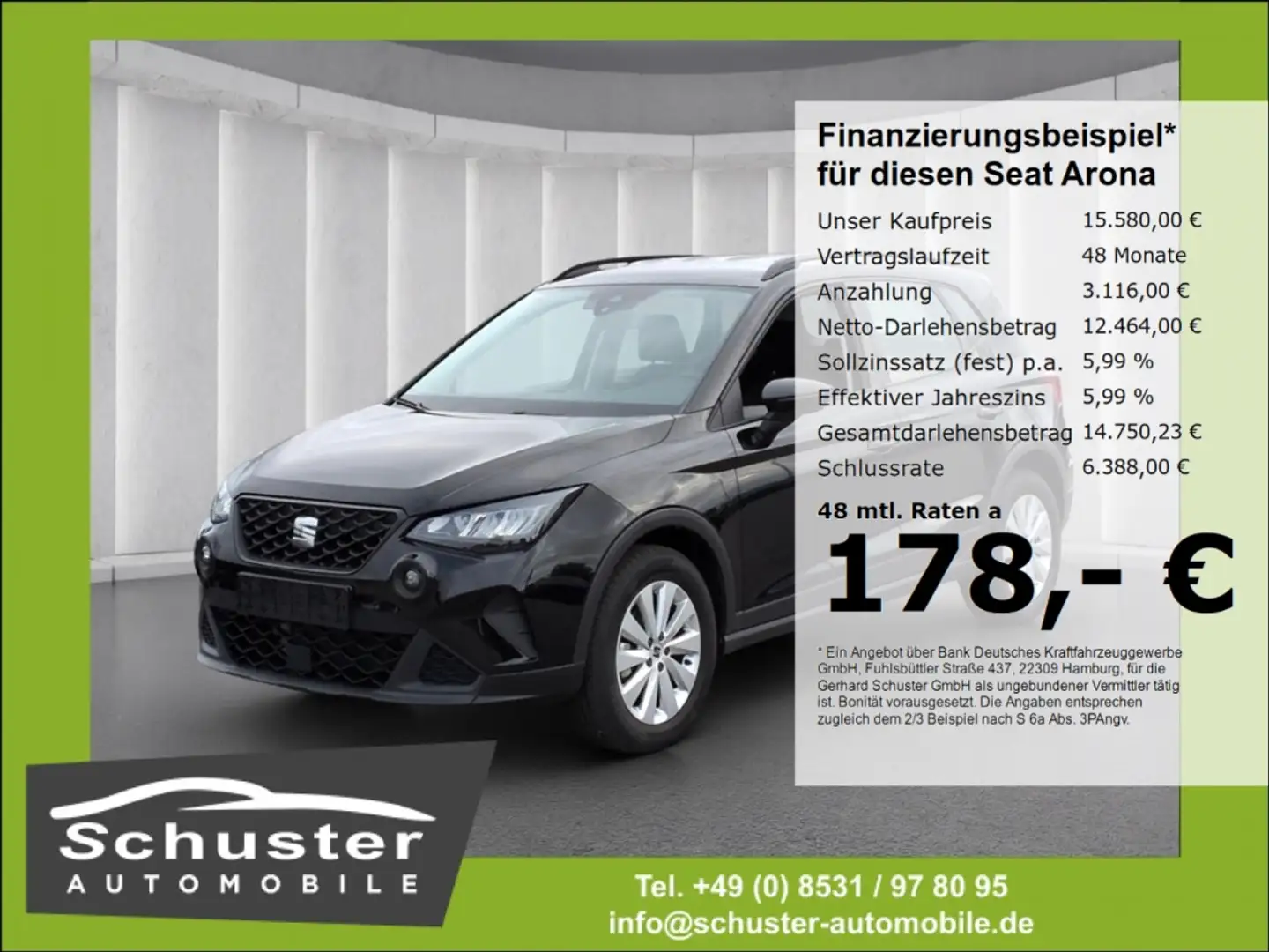 SEAT Arona Style 1.0TSI*LED digCockp Tempo Full-Link Schwarz - 1