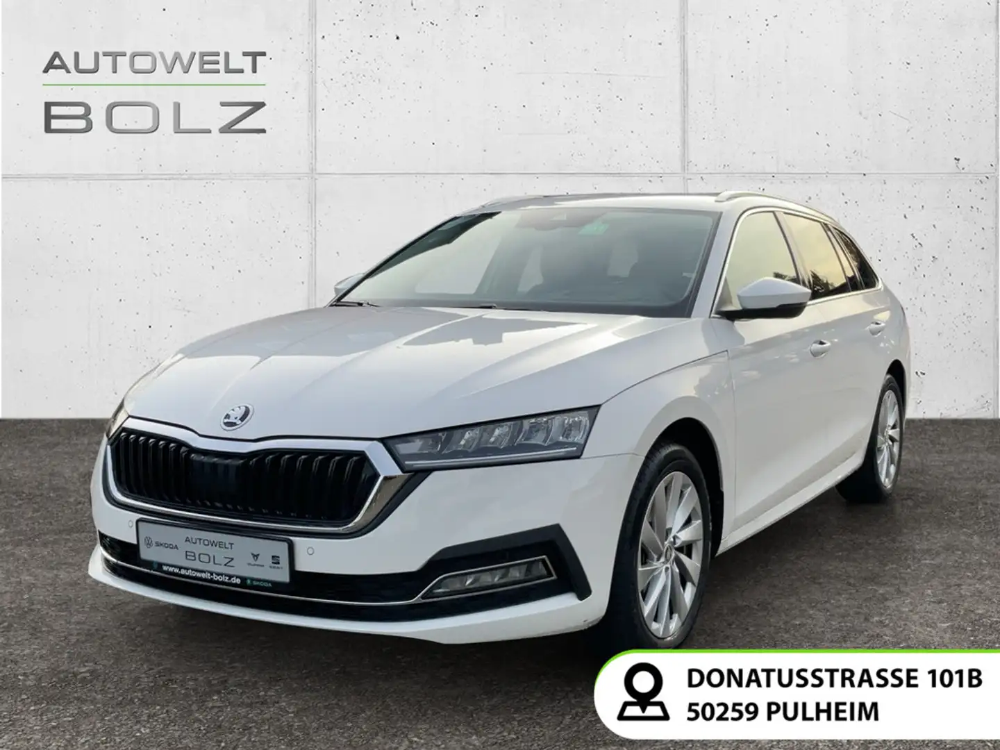 Skoda Octavia Combi Style 2.0 TDI HUD Navi DigiCock Ka Weiß - 1
