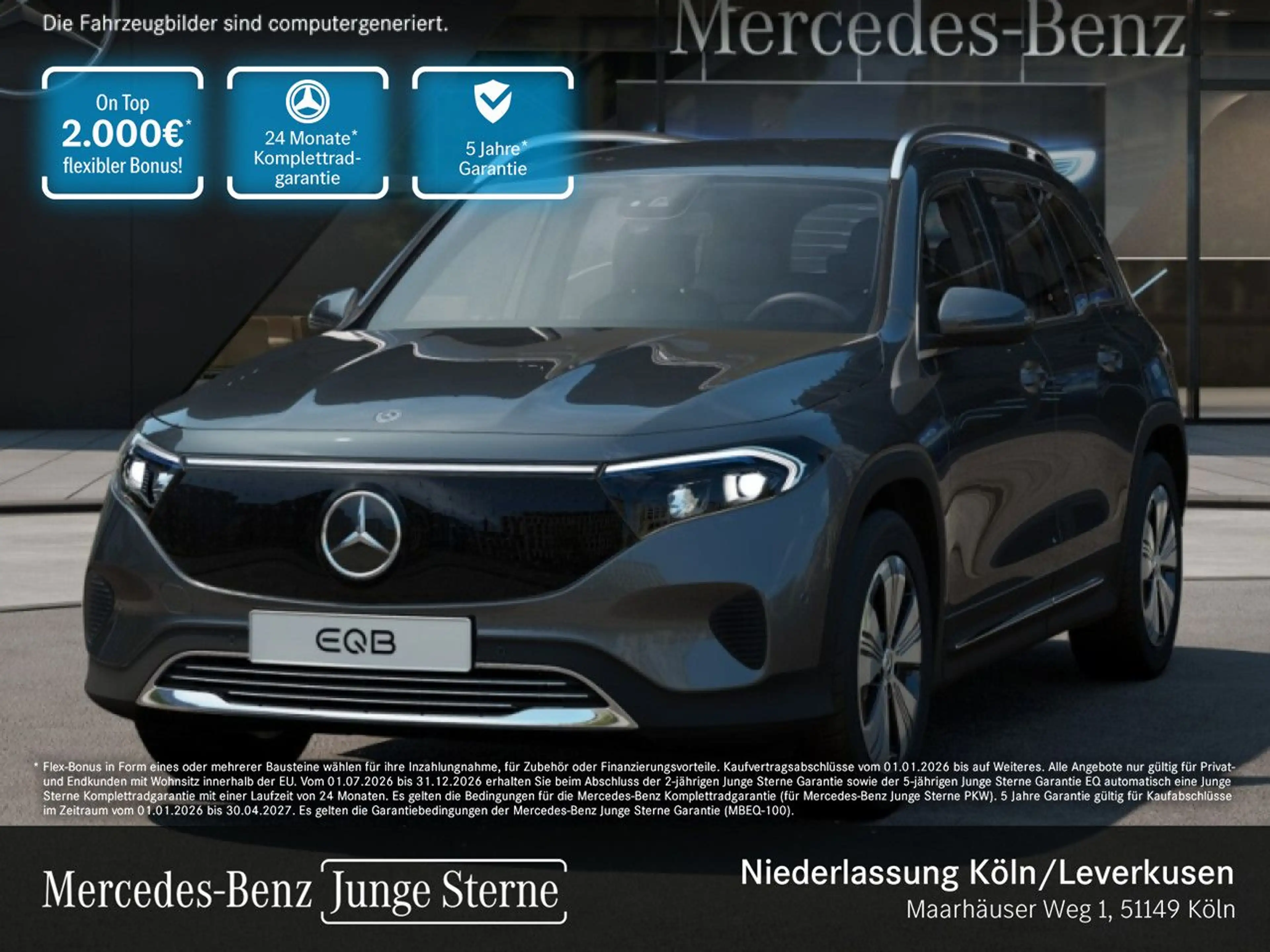 Mercedes-Benz EQB 300 4M PROG+ADVANCED+AHK+KAMERA+MEMORY+SPUR