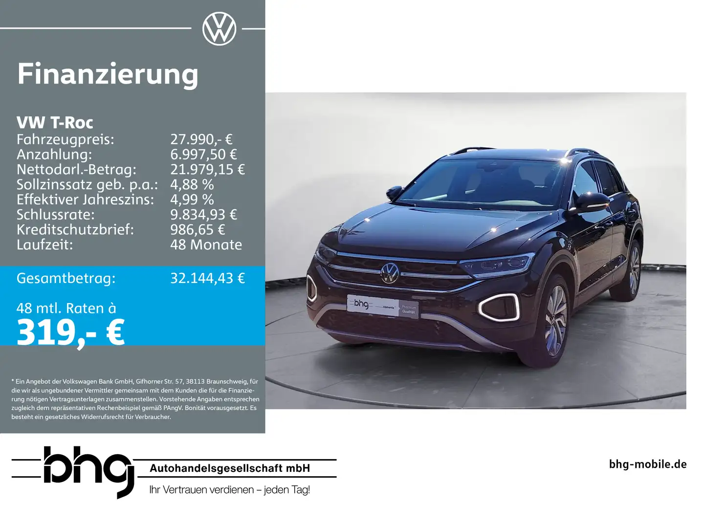 Volkswagen T-Roc 1.5 TSI OPF DSG Move Schwarz - 1