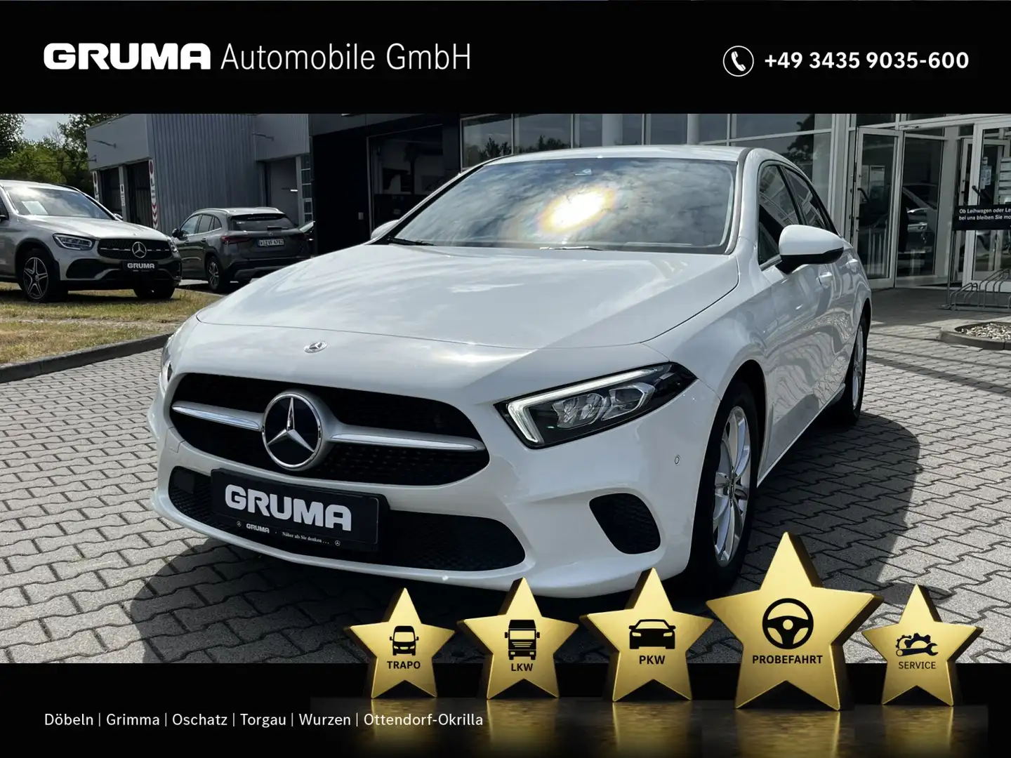 Mercedes-Benz A 220 A 220 Progressive+MBUX Premium+LED+RÜFAKA+AUTOM. Weiß - 1