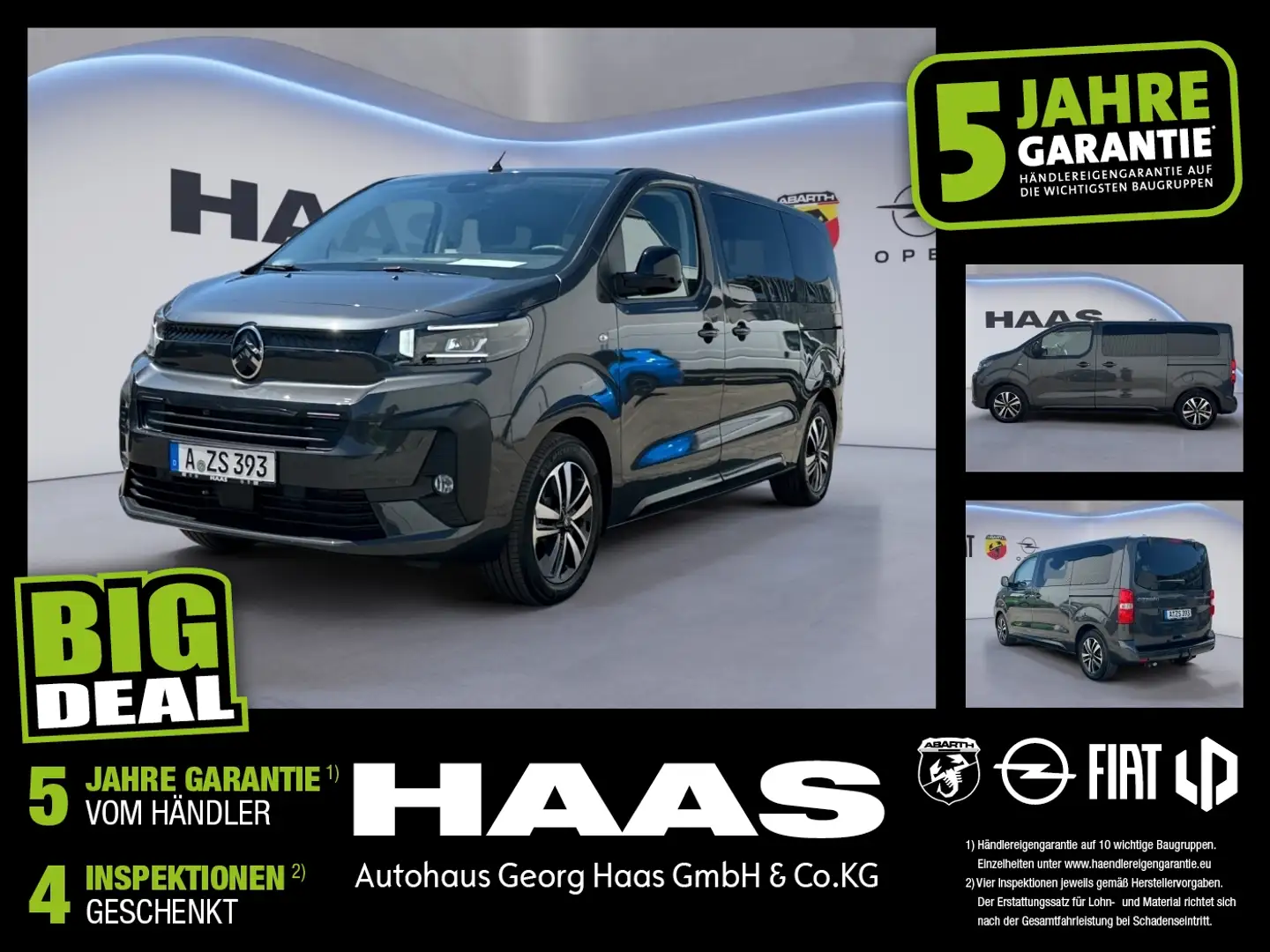 Citroen Spacetourer 2.0 BlueHDi 8-Sitze verf. ab Okt 25 Grau - 1