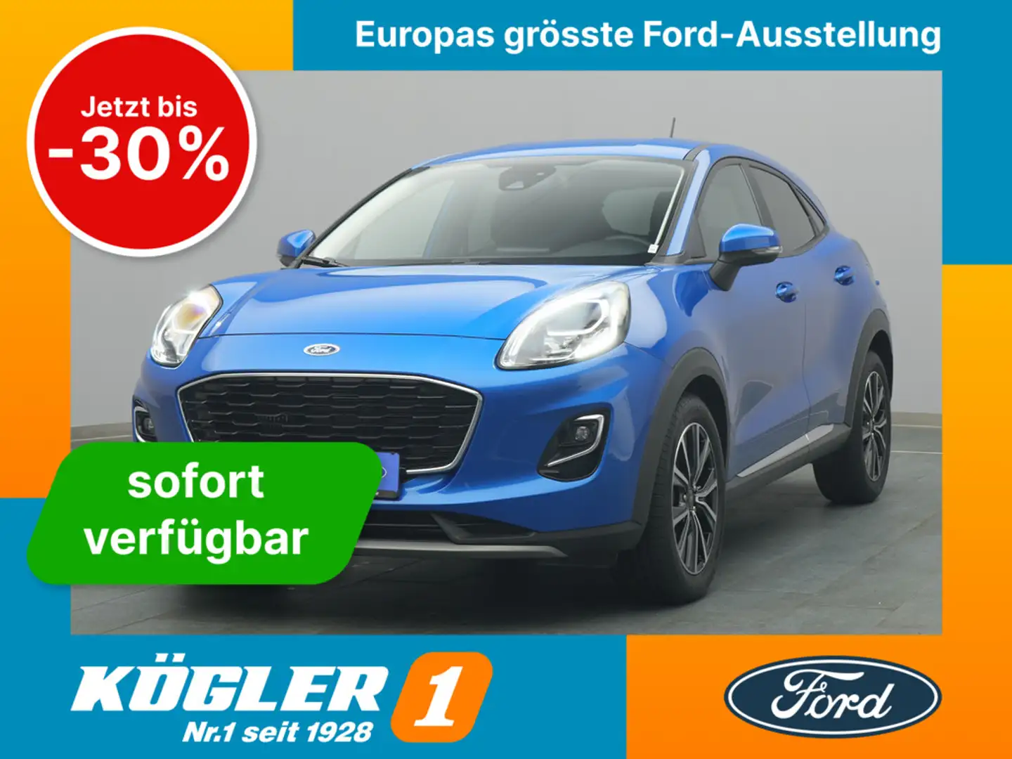 Ford Puma Titanium 155PS /Komfort&Winter-Paket/Klima Blau - 1