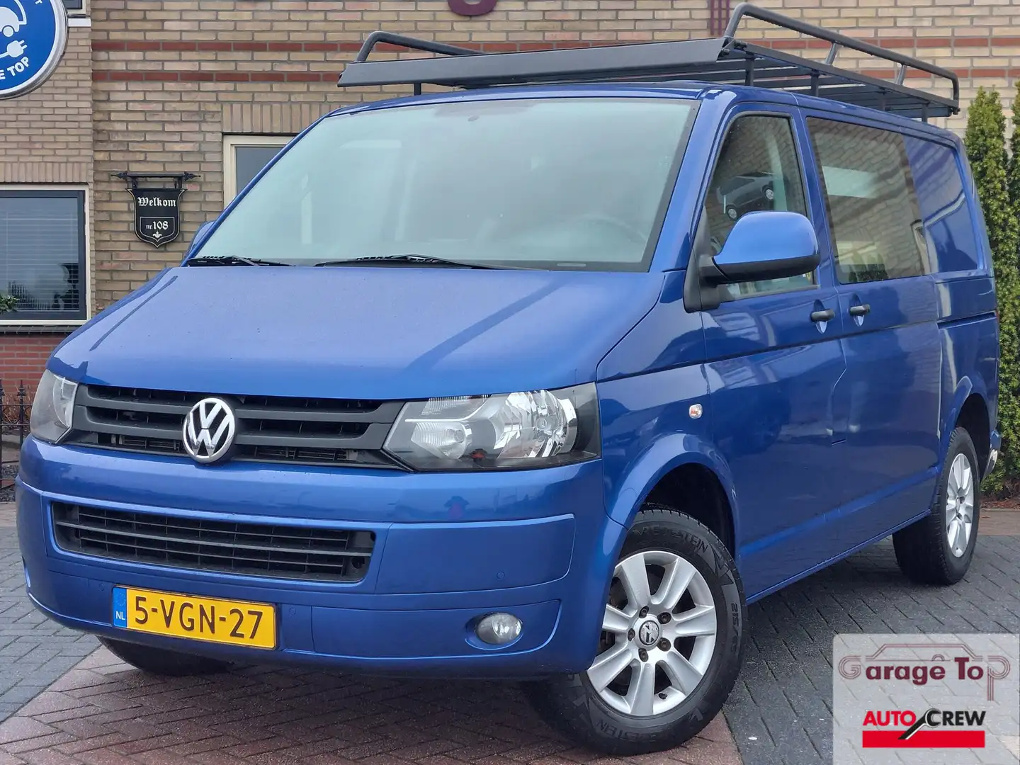 Volkswagen T5 Transporter 2.0 TDI L1H1 | 2x schuifdeur | PDC | Trekhaak | Ai Blauw - 1