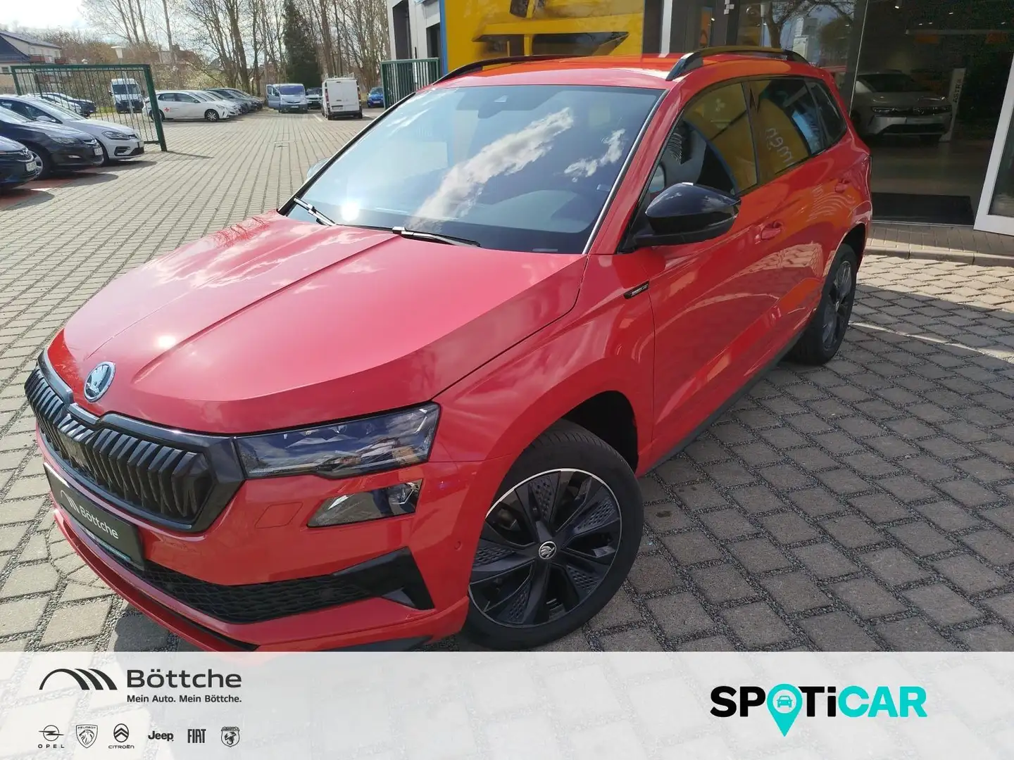 Skoda Karoq Sportline 1.5 TSI Navi,AHK,SHv+h,LH,Canton Soundsy Rojo - 1