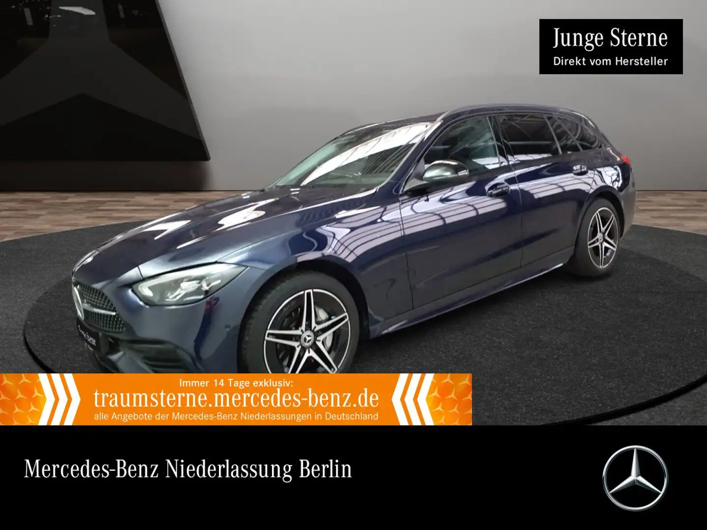 Mercedes-Benz C 300 e T AMG+NIGHT+LED+KAMERA+KEYLESS+9G Bleu - 1