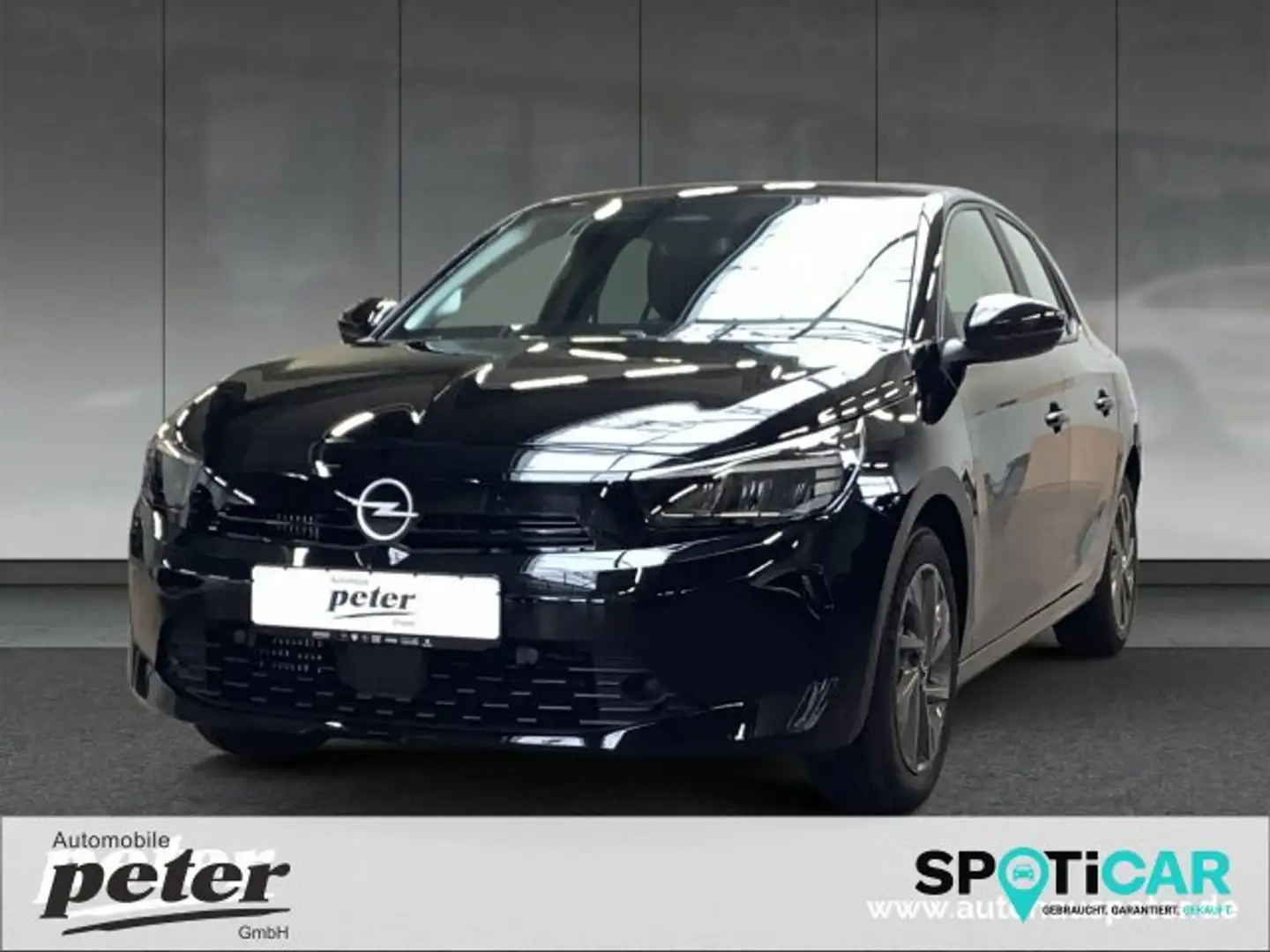 Opel Corsa Corsa F Edition 100 PS +SHZ+Klima+EPH+Alu+LHZ+ Zwart - 1