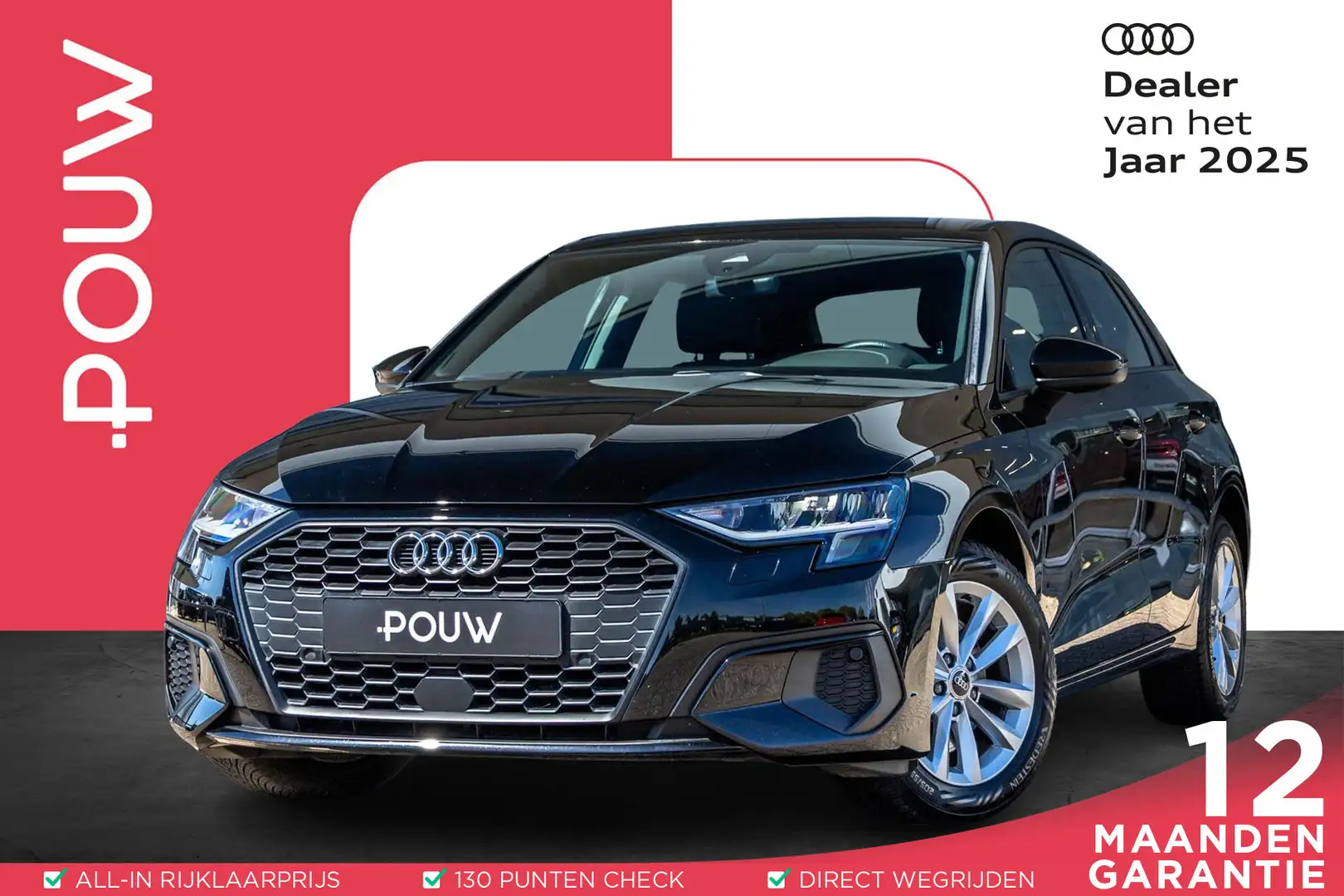 Audi A3 Sportback 30 TFSI 110pk Pro Line | Apple Carplay/A Schwarz - 1