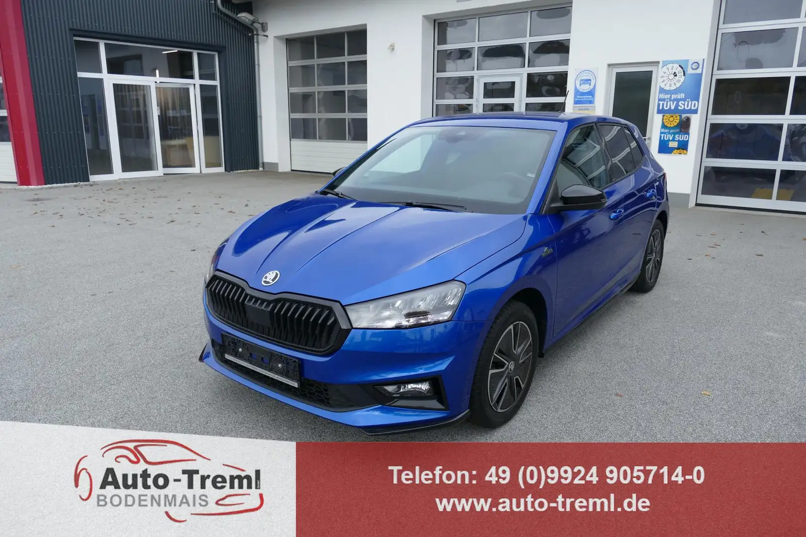 Skoda Fabia 1.0 TSI Monte Carlo 110 PS LED PDC SHZ Navi via... Bleu - 1