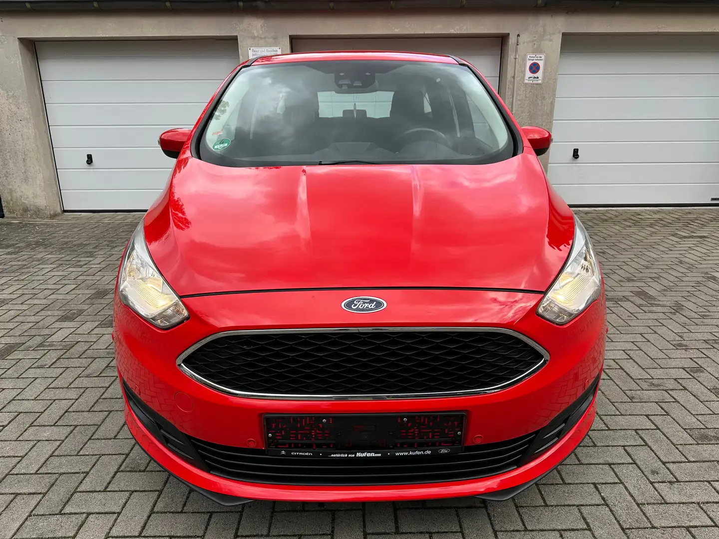 Ford C-Max Cool/1.Hand/Klima/Navi/TÜV neu/scheckheft Kırmızı - 1