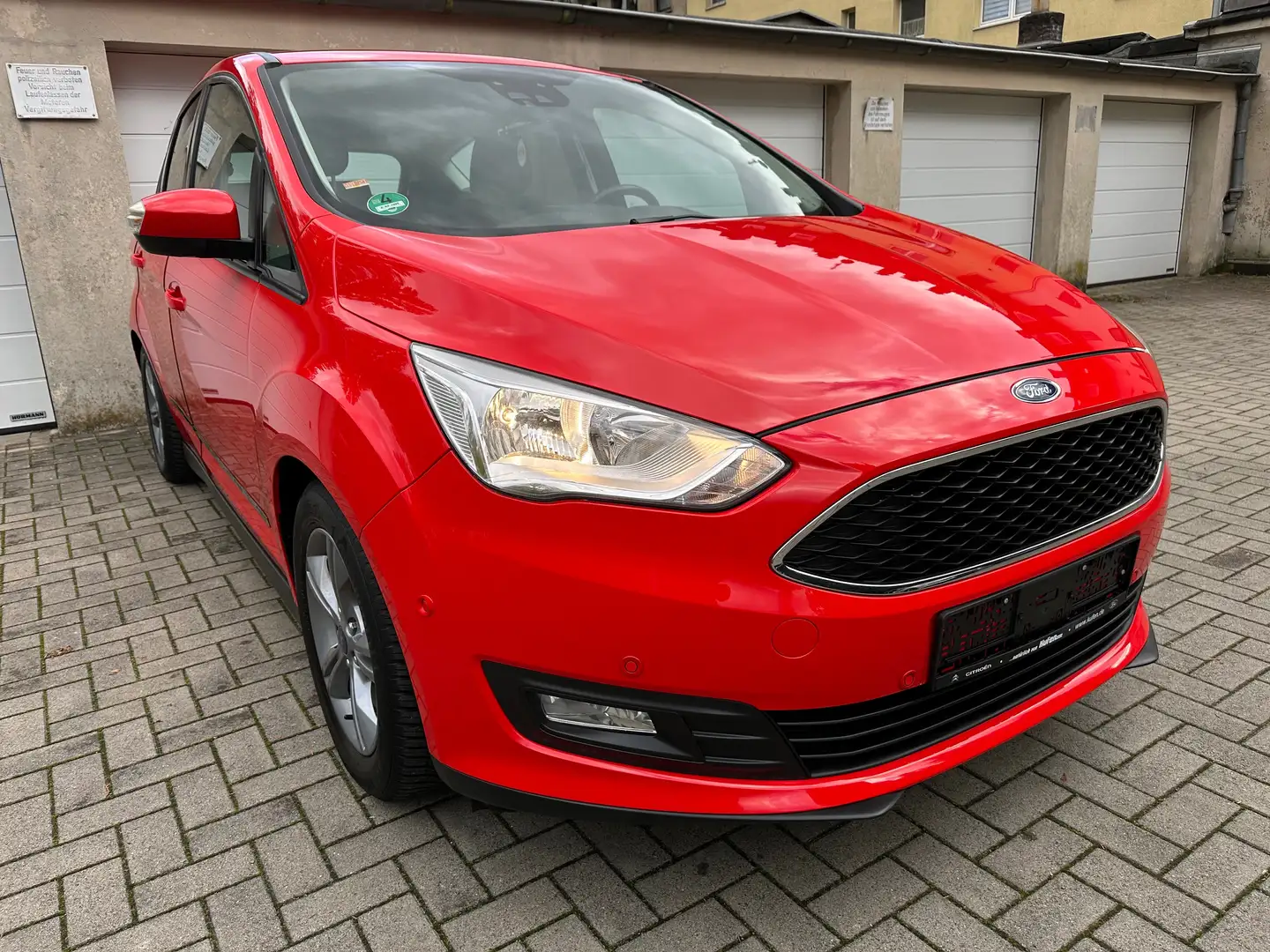 Ford C-Max Cool/1.Hand/Klima/Navi/TÜV neu/scheckheft Kırmızı - 2