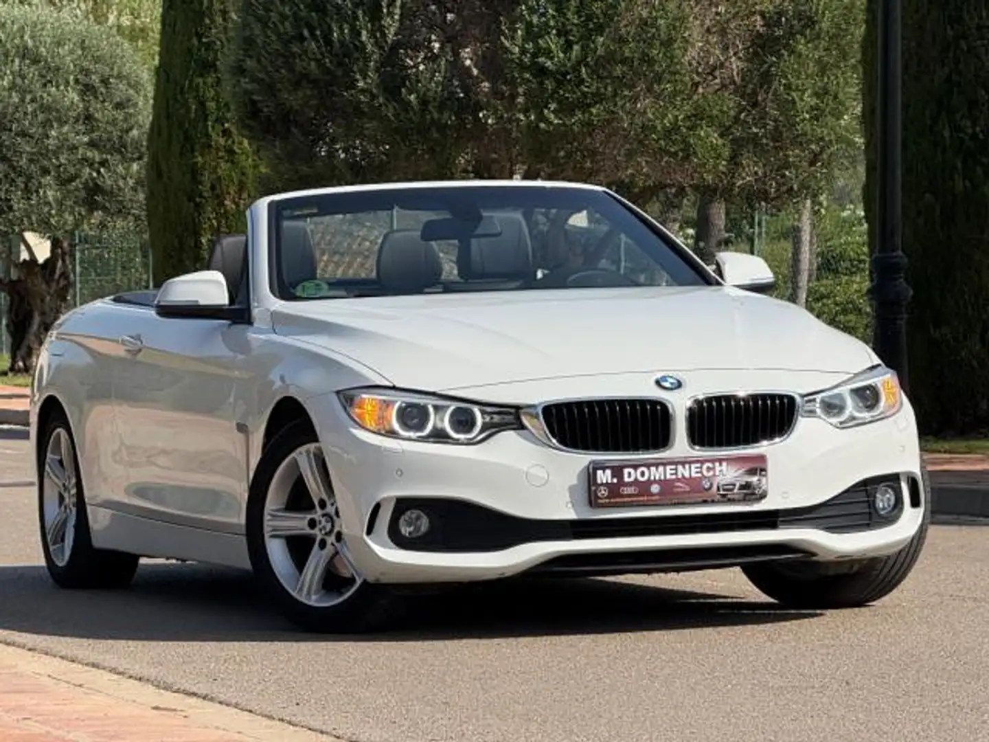BMW 420 420dA Cabrio Blanc - 2