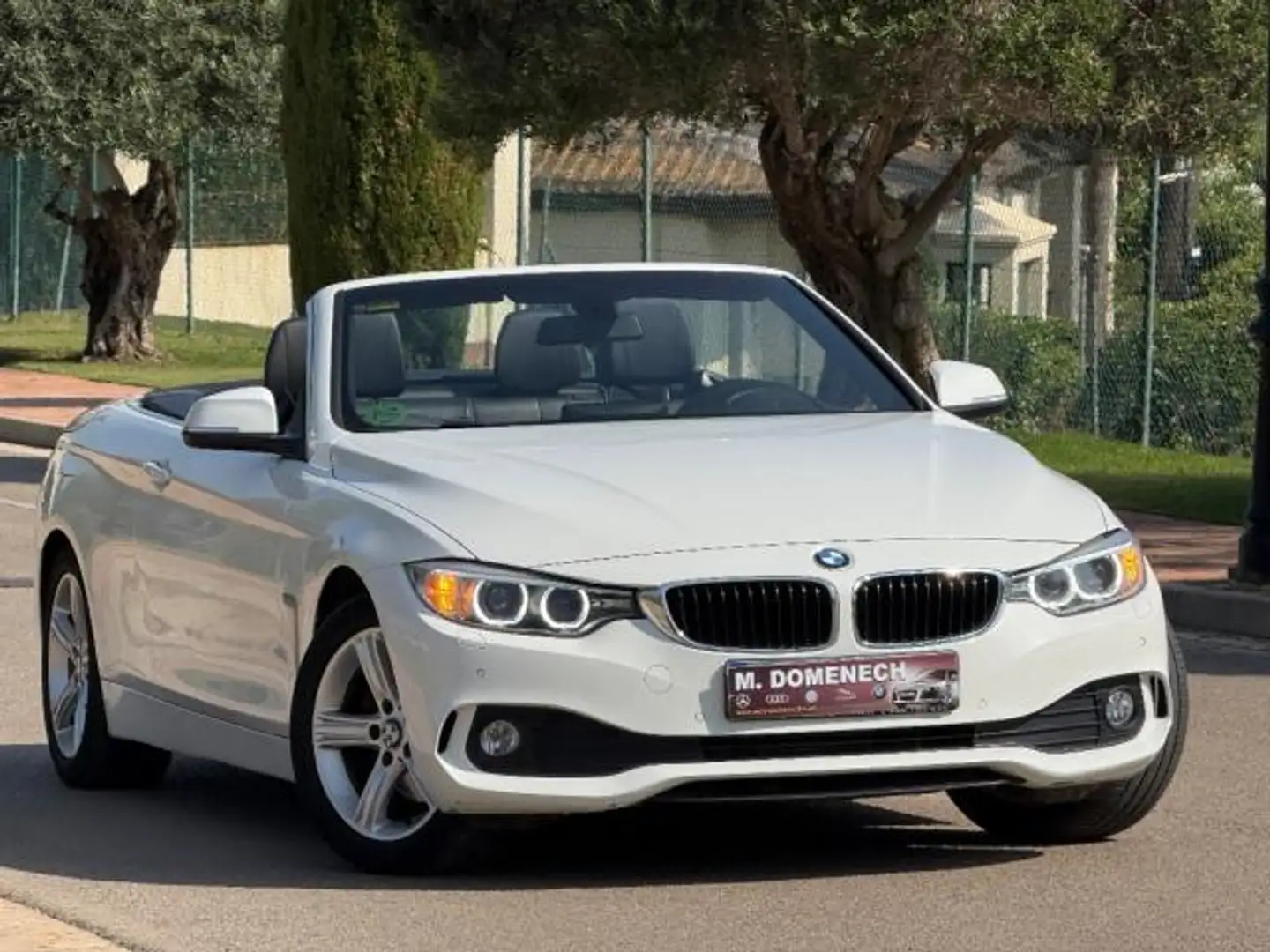 BMW 420 420dA Cabrio Blanc - 1