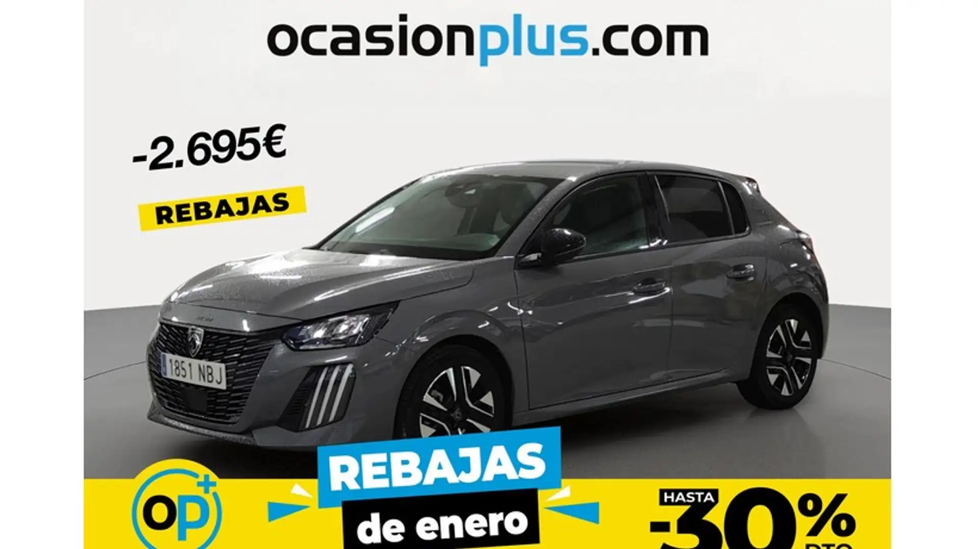 Peugeot 208 1.2 Puretech S&S Allure 100 Grau - 1