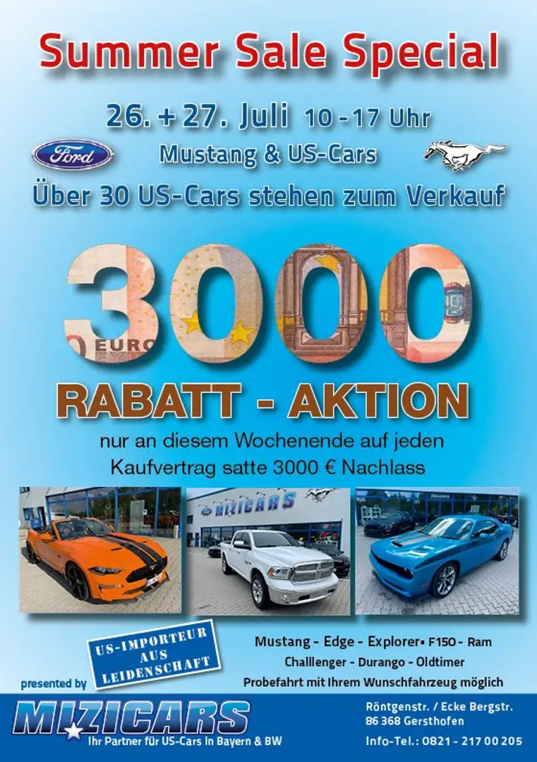 Ford Mustang 2019 Premium 2.3 Eco Leder Navi Sitzkühlung Rot - 2
