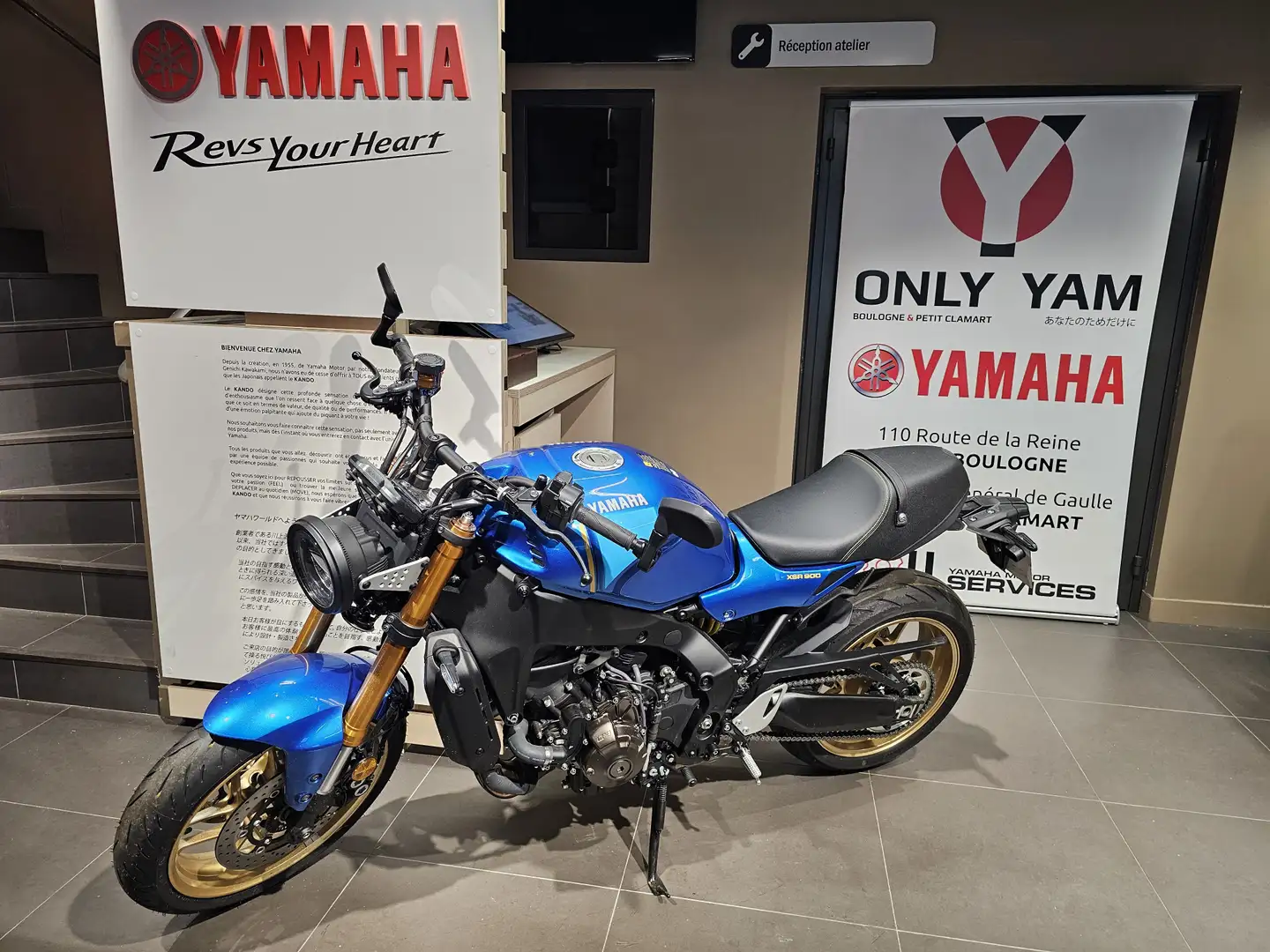 Yamaha XSR 900 Bleu - 2