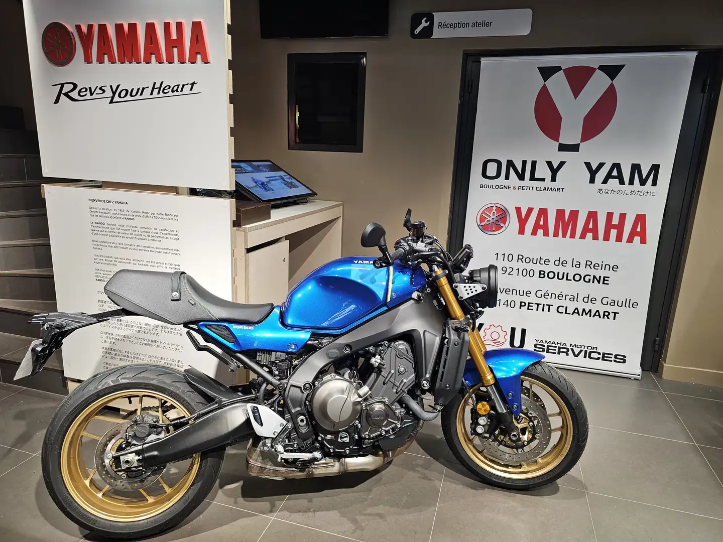 Yamaha XSR 900 Bleu - 1
